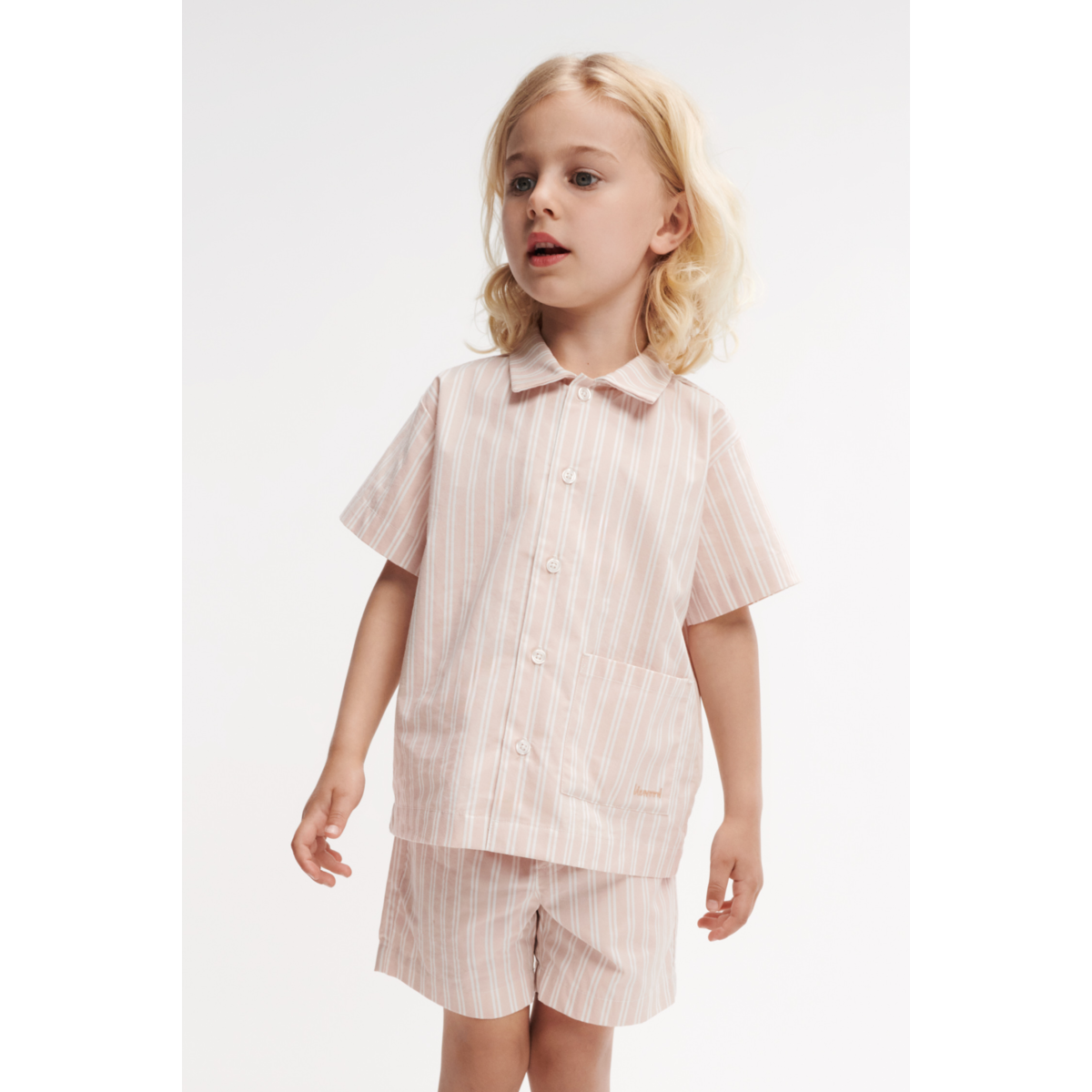 Liewood Leona Stripe Set - Y/D stripe Sorbet rose / Creme de la creme - SHORTS