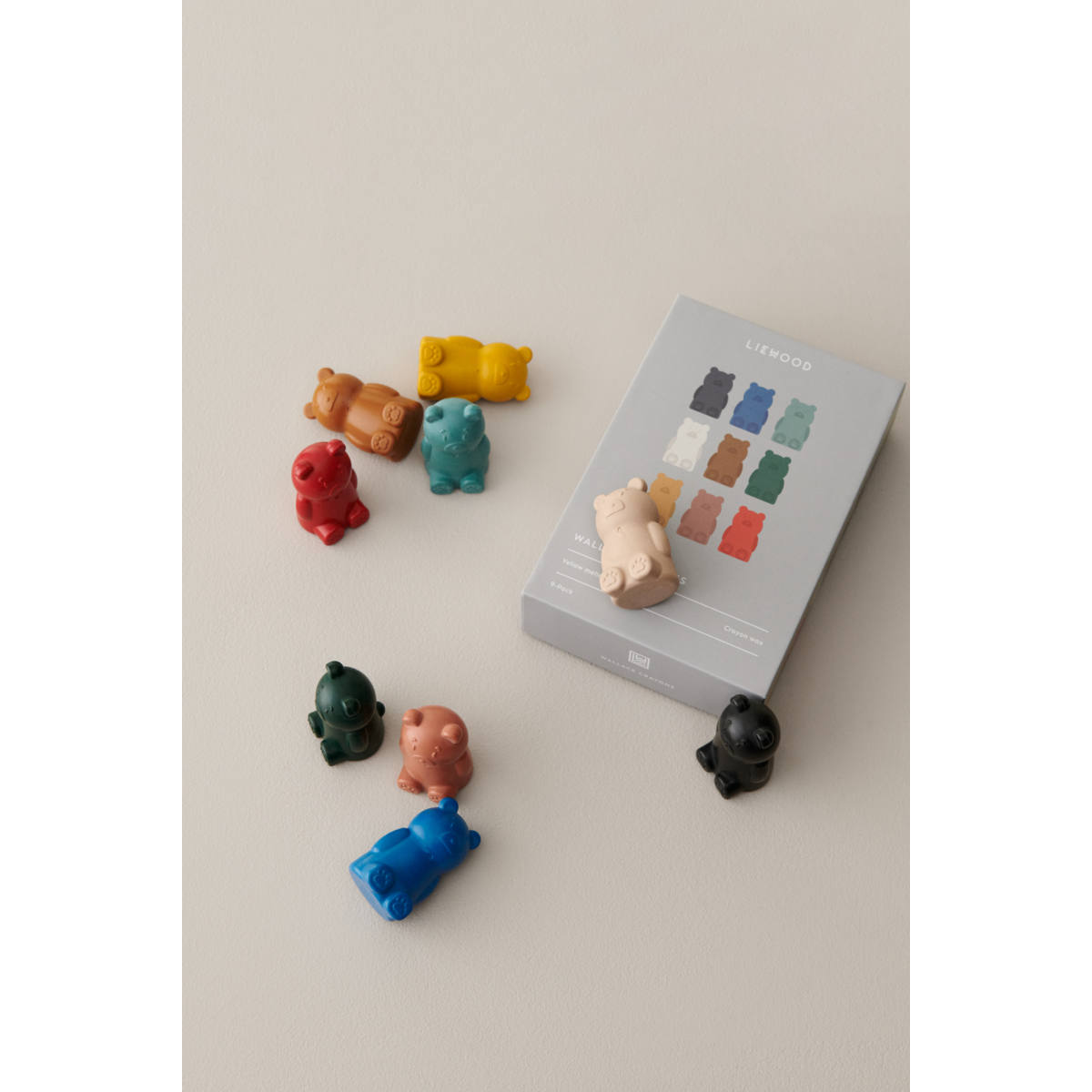 Liewood Wallace Crayons 9-Pack - Yellow mellow multi mix - CREATIVE TOYS