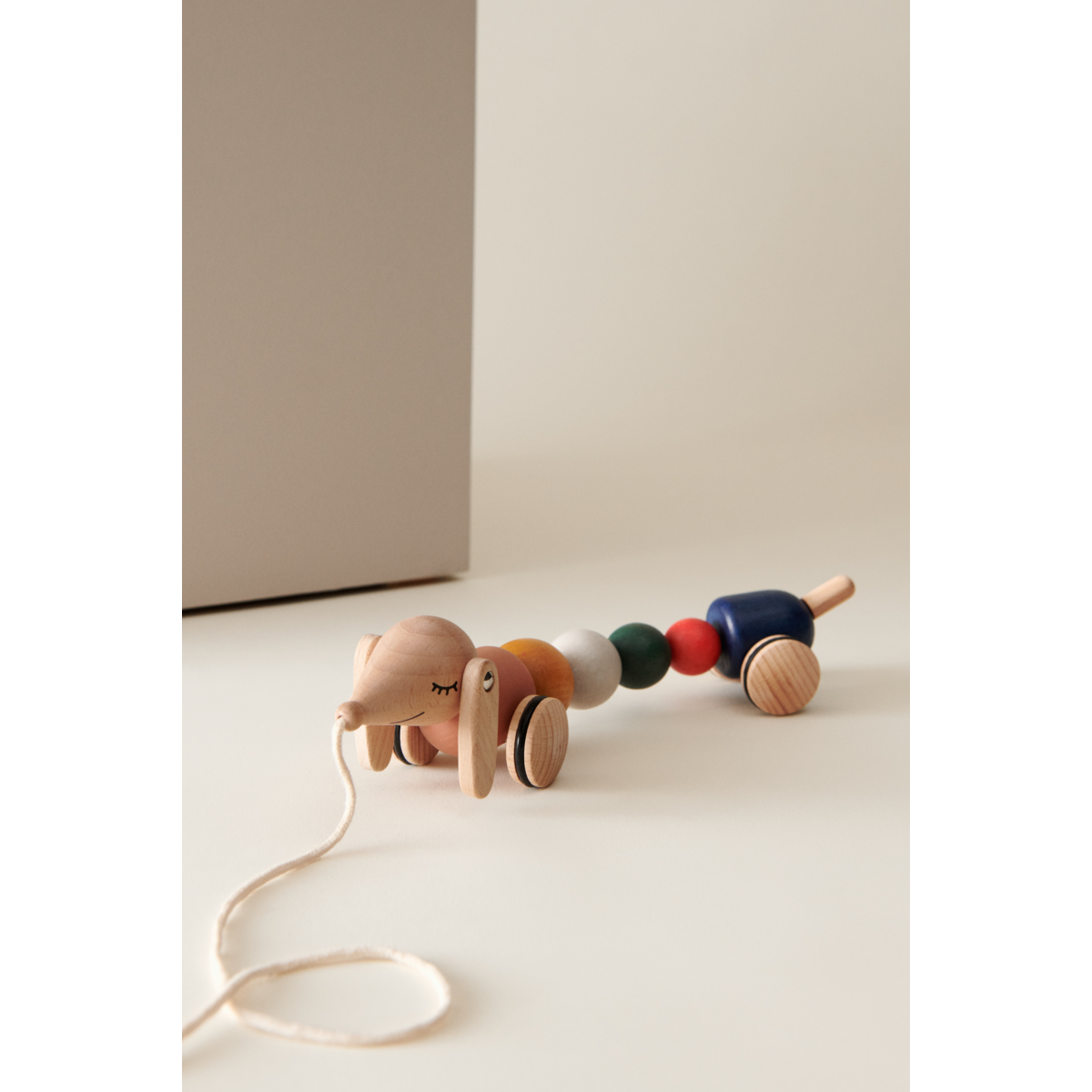 Liewood Barthes Pull Along Toy - Golden caramel multi mix - PULL ALONG TOY