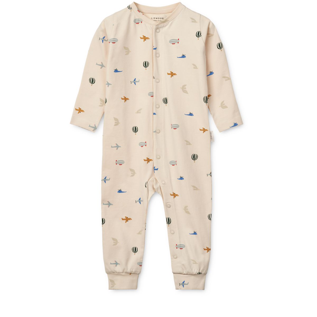 Liewood Birk Printed Pyjama Jumpsuit - Aviator / Ecru - PYJAMAS JUMPSUIT