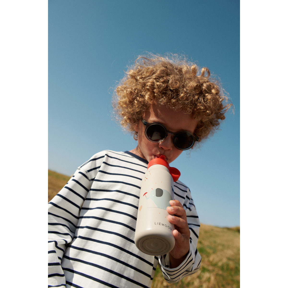 Liewood Falk Water Bottle 350 ml - Circus / Sandy - WATER BOTTLE