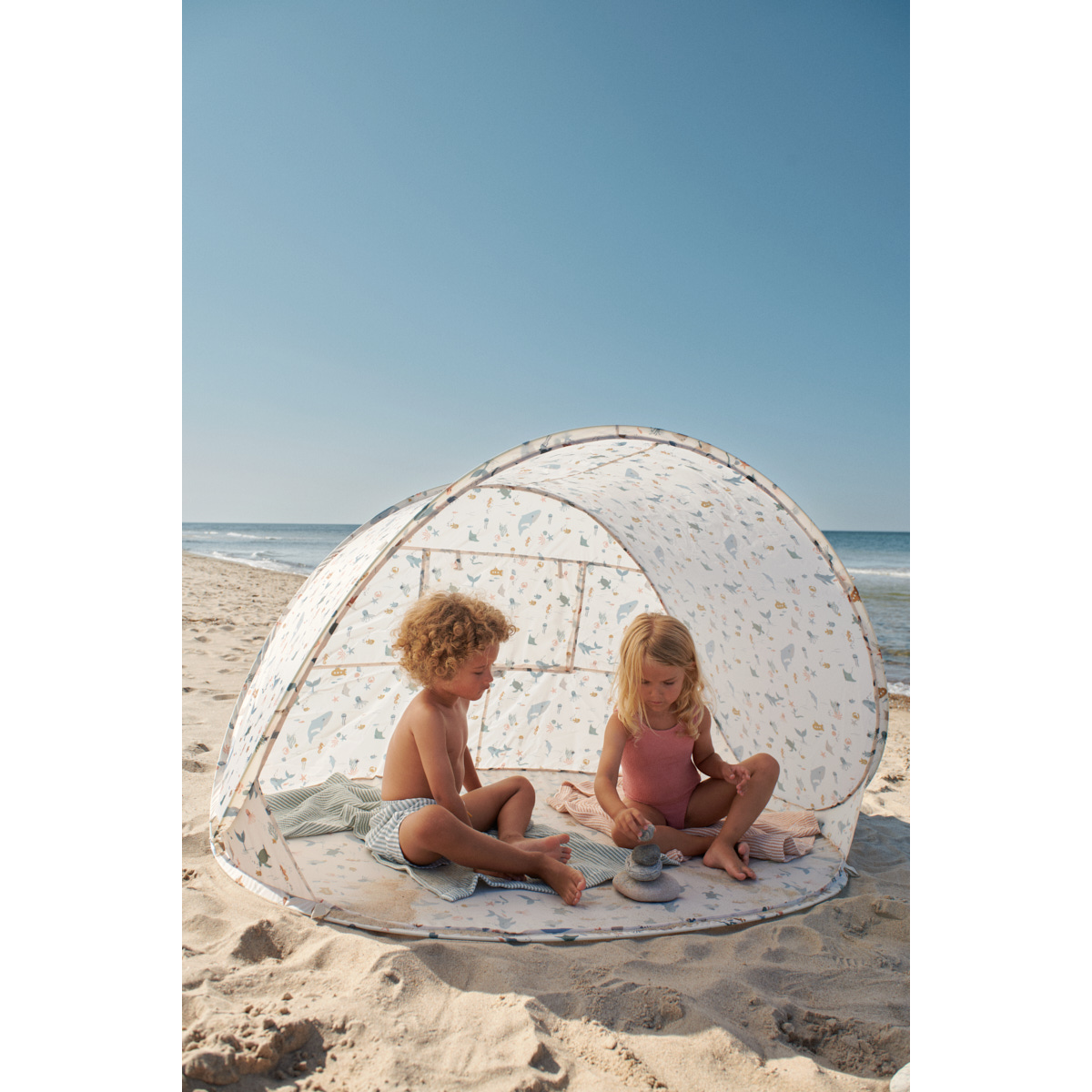 Liewood Cassie pop-up sun tent - Sea creature / Sandy - TENT