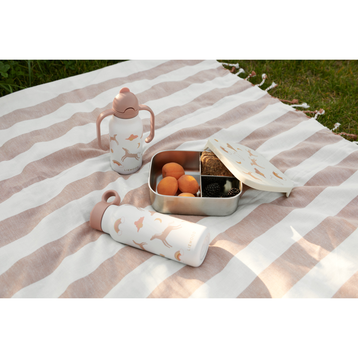 Liewood Falk Water Bottle 350 ml - Dream / Ecru - WATER BOTTLE