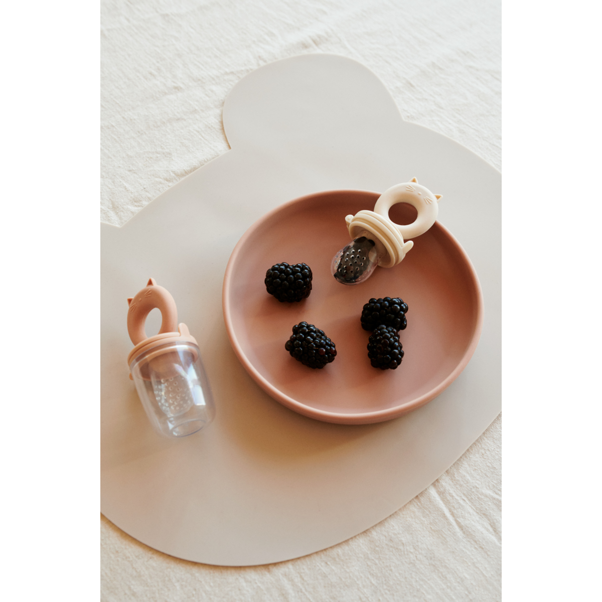 Liewood Miranda Food Feeder 2-pack - Tuscany rose / Apple blossom - FEEDER