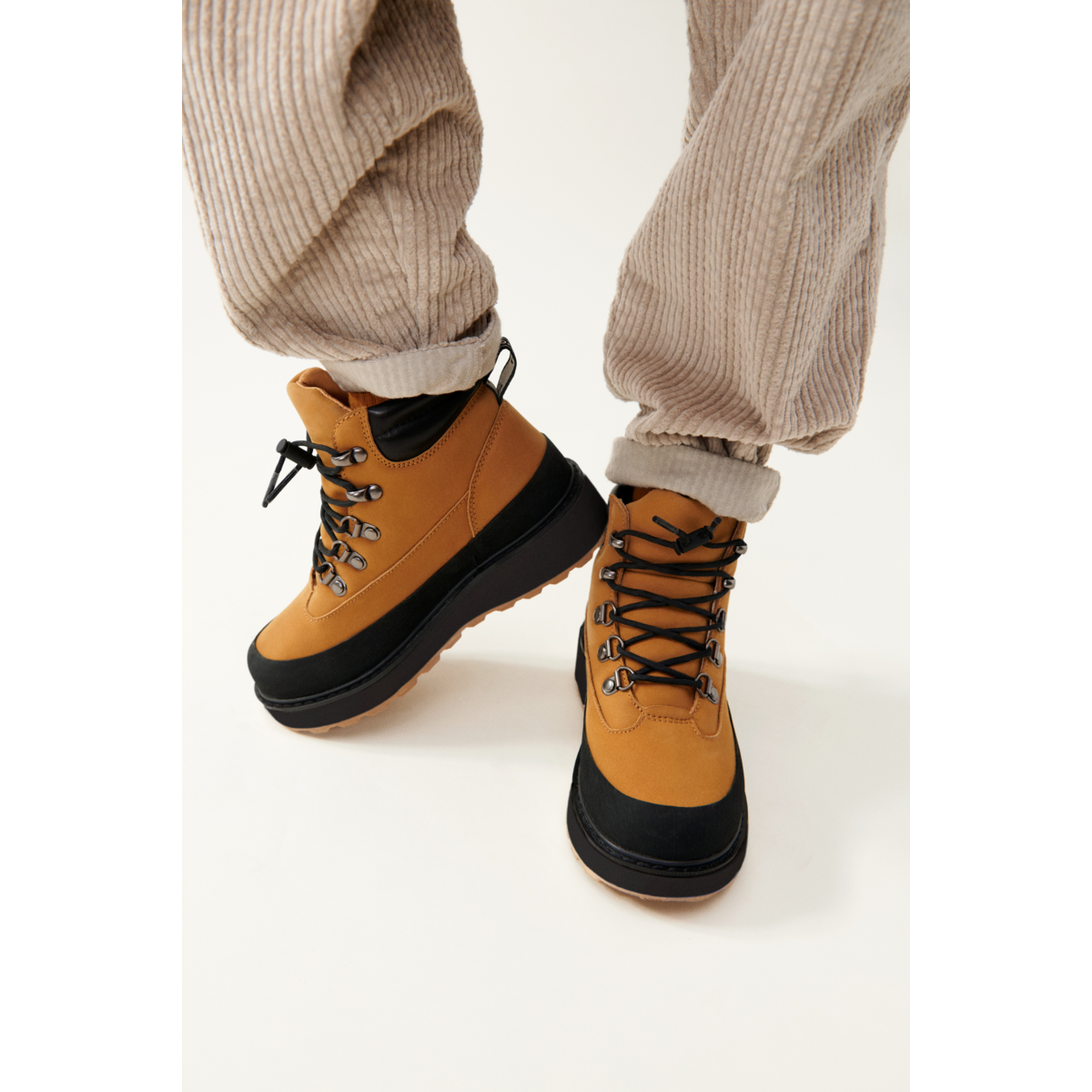 Liewood Lucien Leather Boot - Golden caramel / Black - REGULAR BOOTS