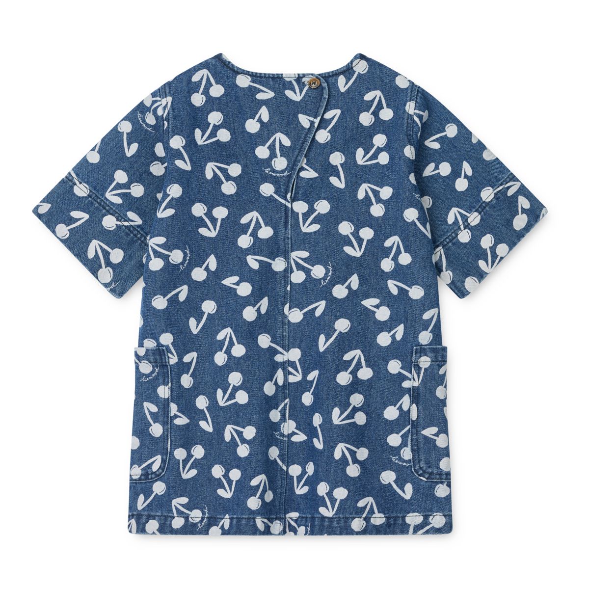 Liewood Angelica Printed Denim Dress - Cherry blossom / Medium blue denim - DRESS