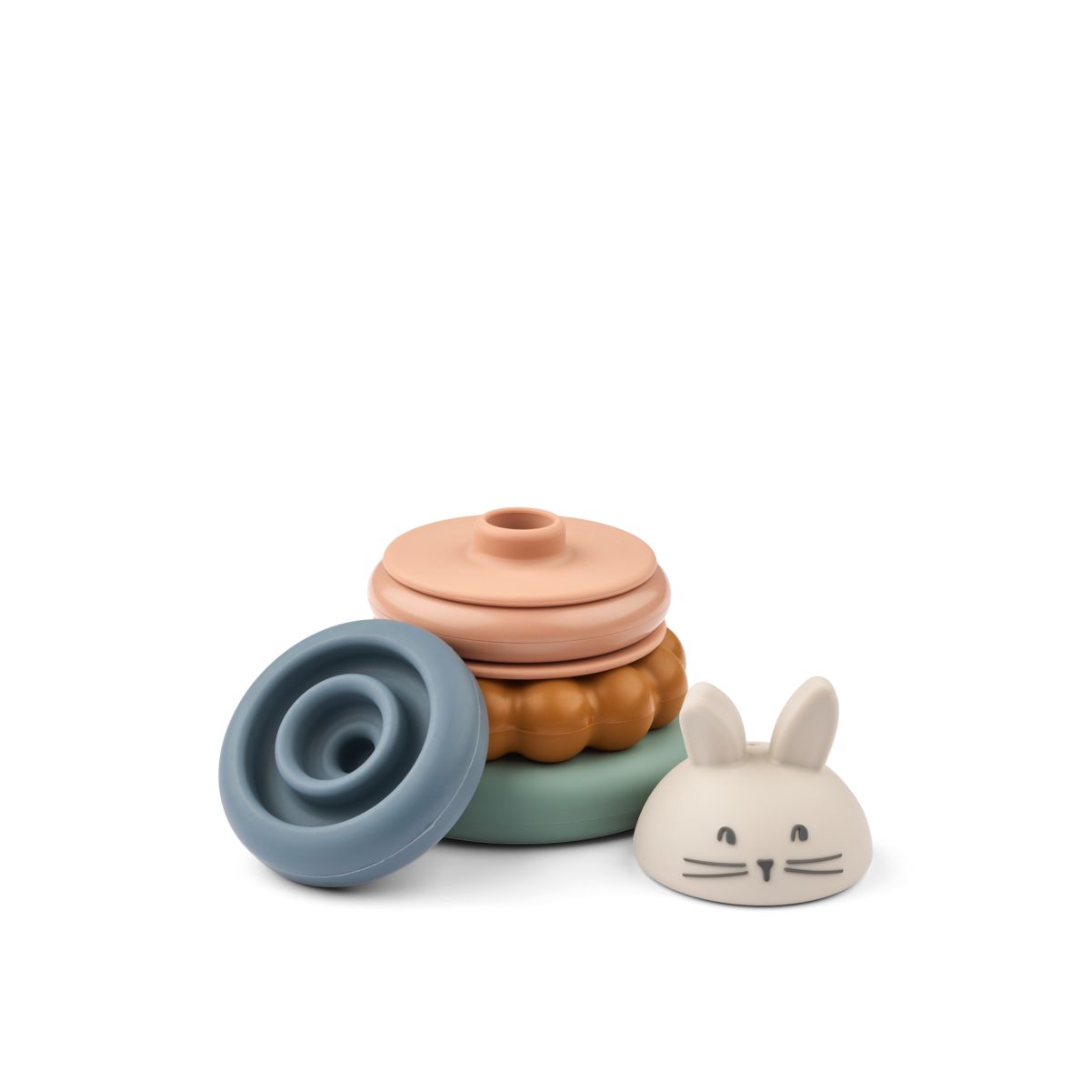 Donata Silicone Stacking Tower - Sandy multi mix
