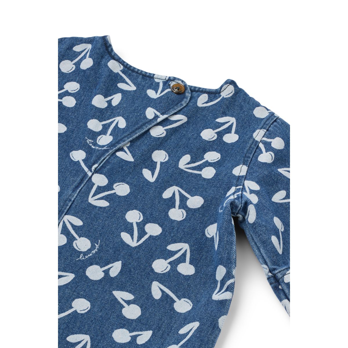 Liewood Angelica Printed Denim Dress - Cherry blossom / Medium blue denim - DRESS