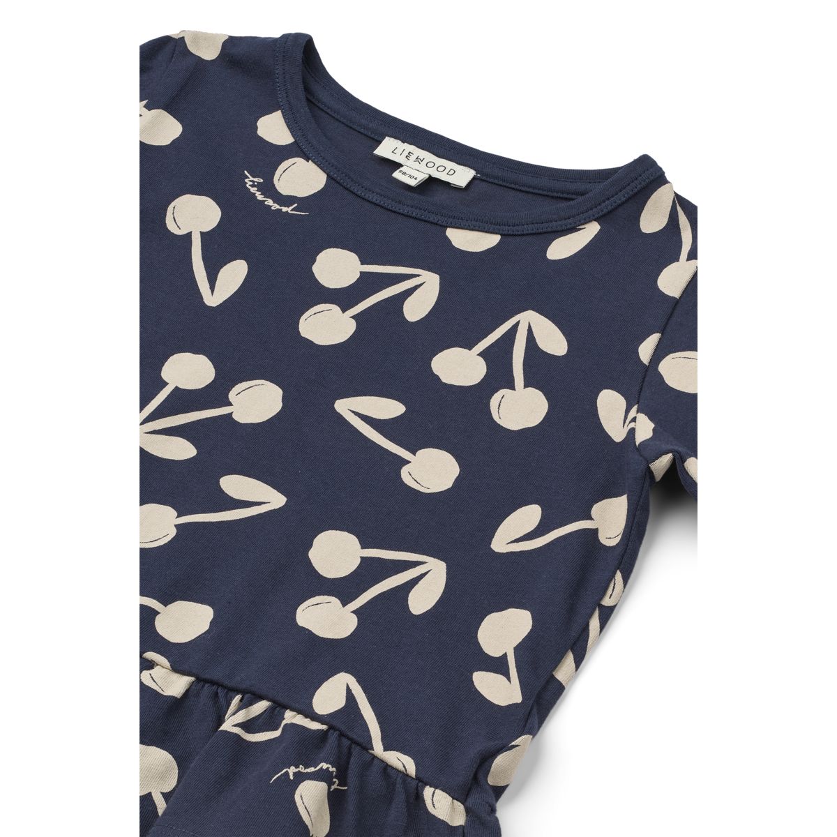 Liewood Margit Long-sleeve Peplum top - Cherry blossom / Classic navy - TSHIRT