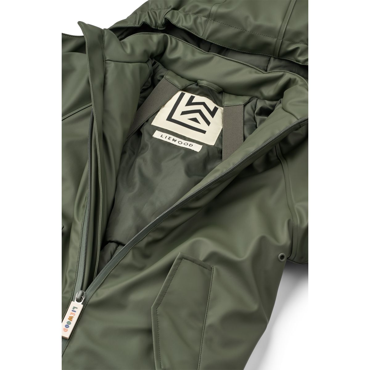 Liewood Maddy PU Rainsuit - Hunter green - SUIT