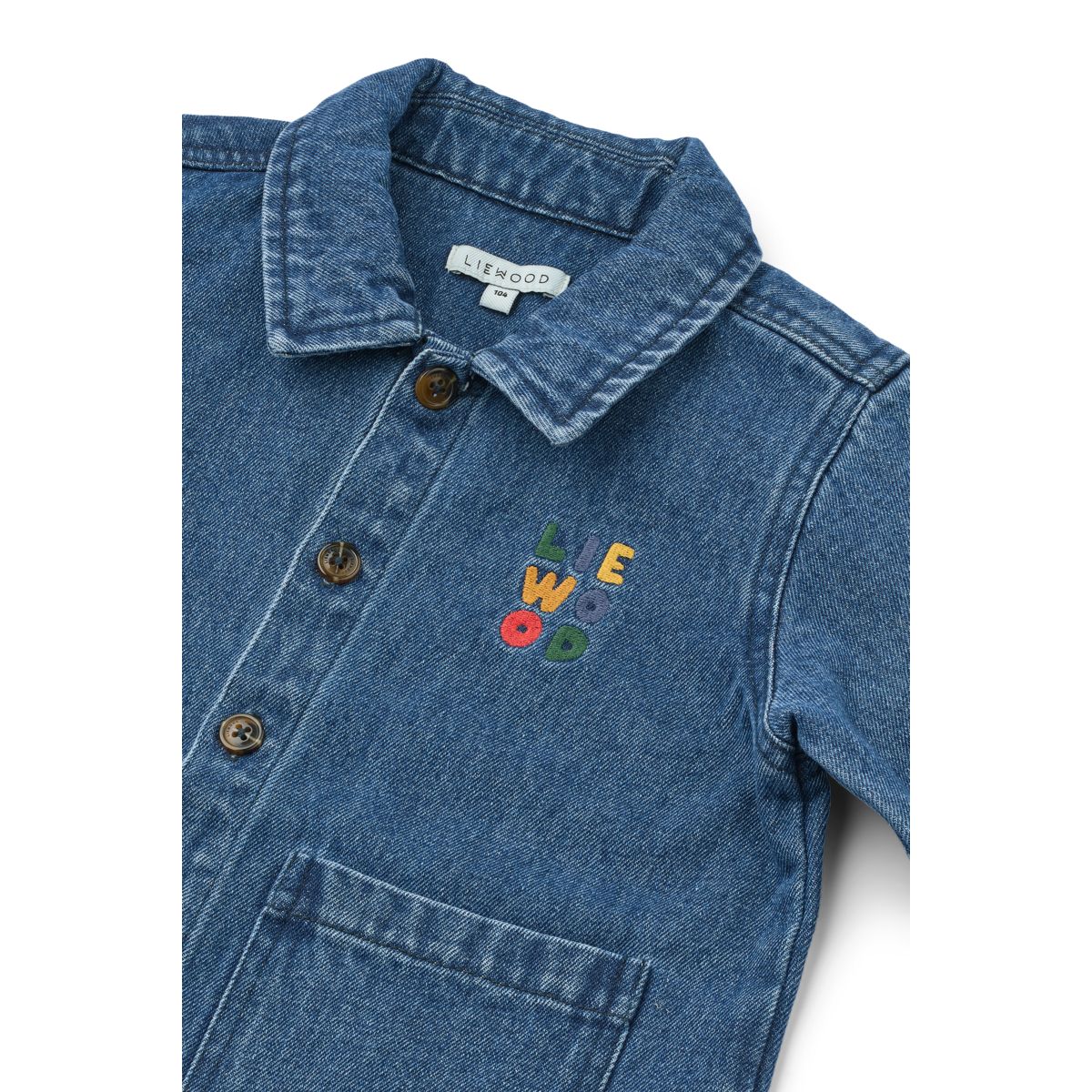 Liewood Kinsley Denim Overshirt - Medium blue denim - OVERSHIRT