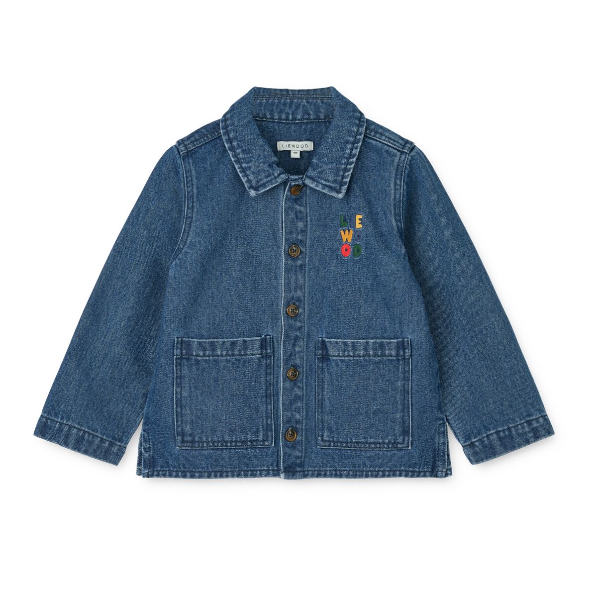 Liewood Kinsley Denim Overshirt - Medium blue denim - OVERSHIRT