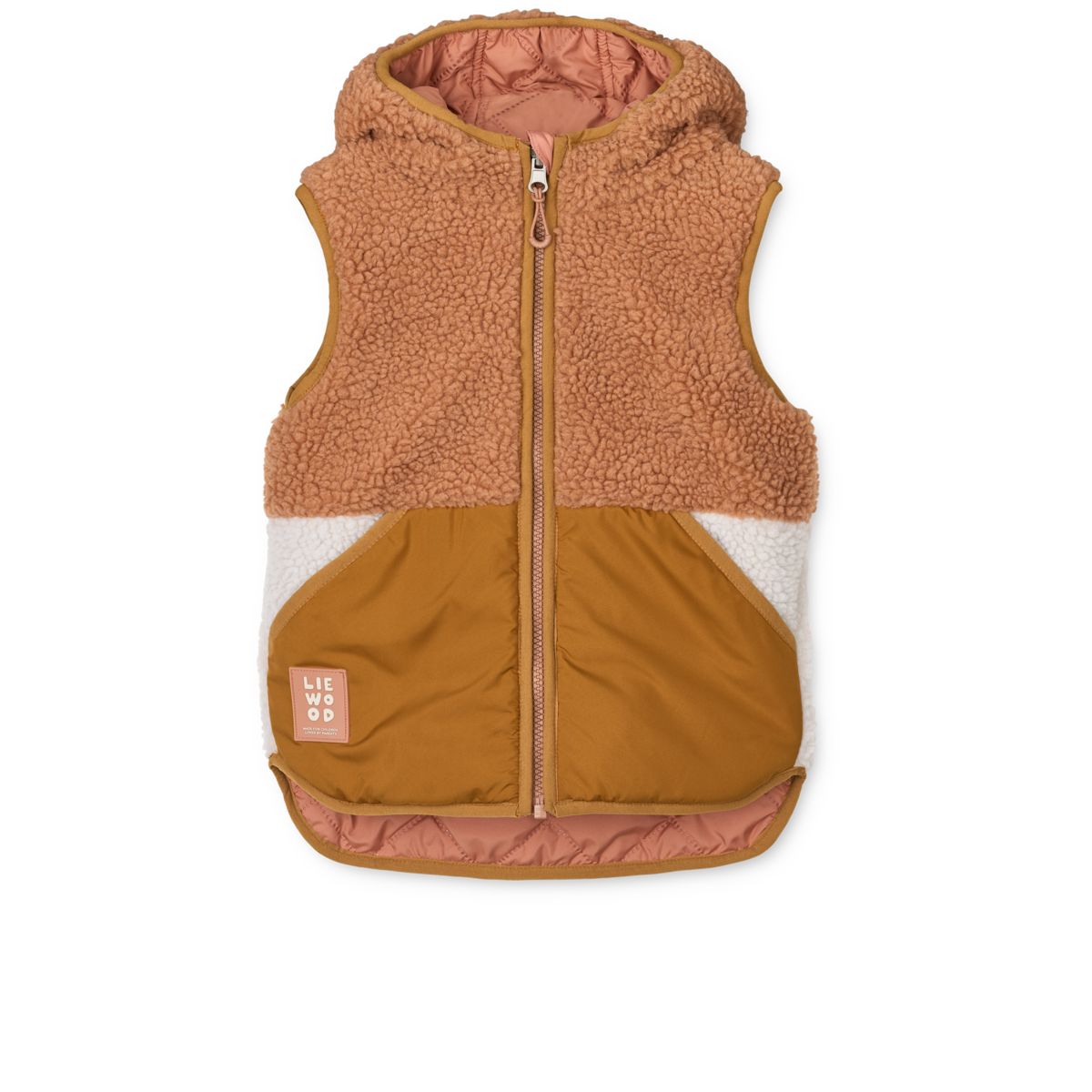 Liewood Diana Reversible Pile Vest - Tuscany rose mix - VEST