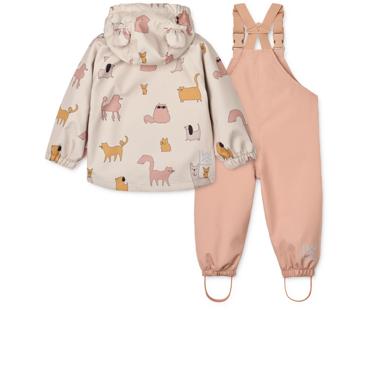 Liewood Manu Rainwear Set - Cats and Dogs / Sandy - SET
