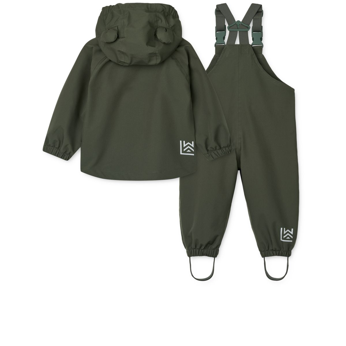 Liewood MANU Toddler Rainwear Set - Hunter green - SET