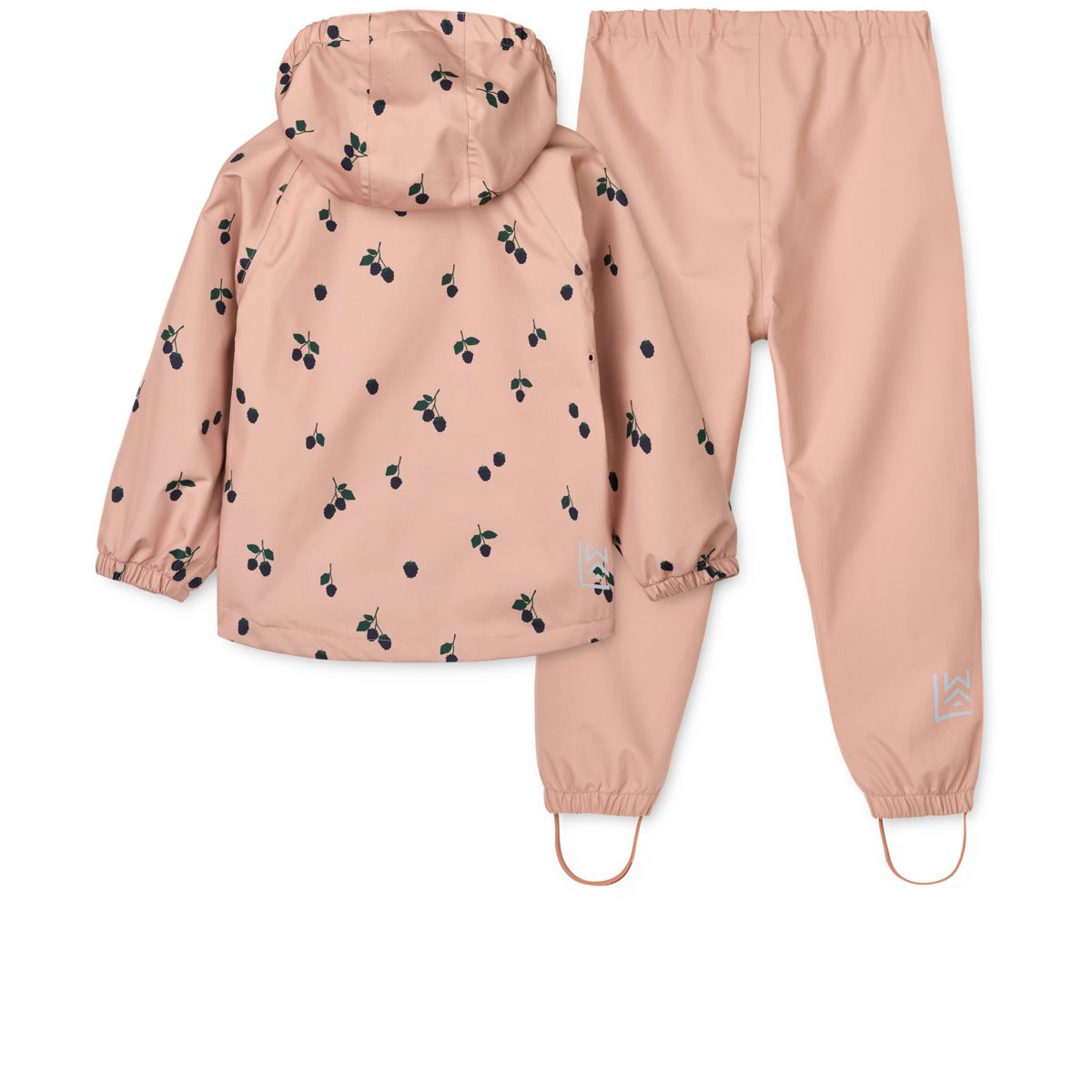 Liewood Pedia Rainwear Set - Berry / Pale Tuscany - SET