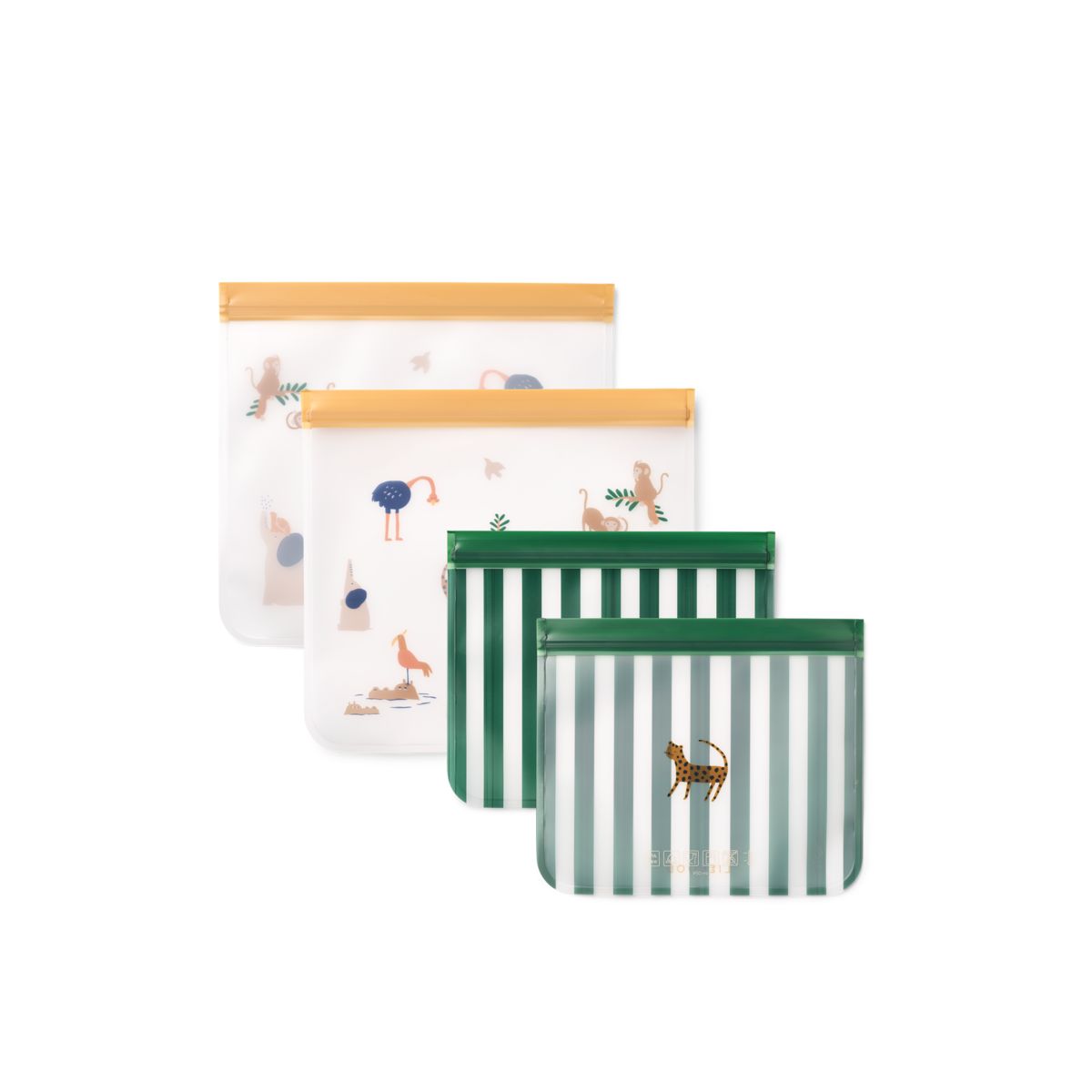 Liewood Rebus Reusable Food Bags - All together / Sandy - SNACK BAG