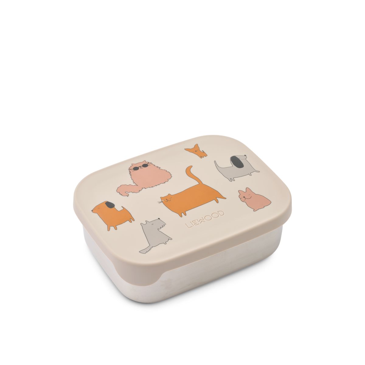Liewood Arthur Lunchbox - Cats and Dogs / Sandy - LUNCHBOX