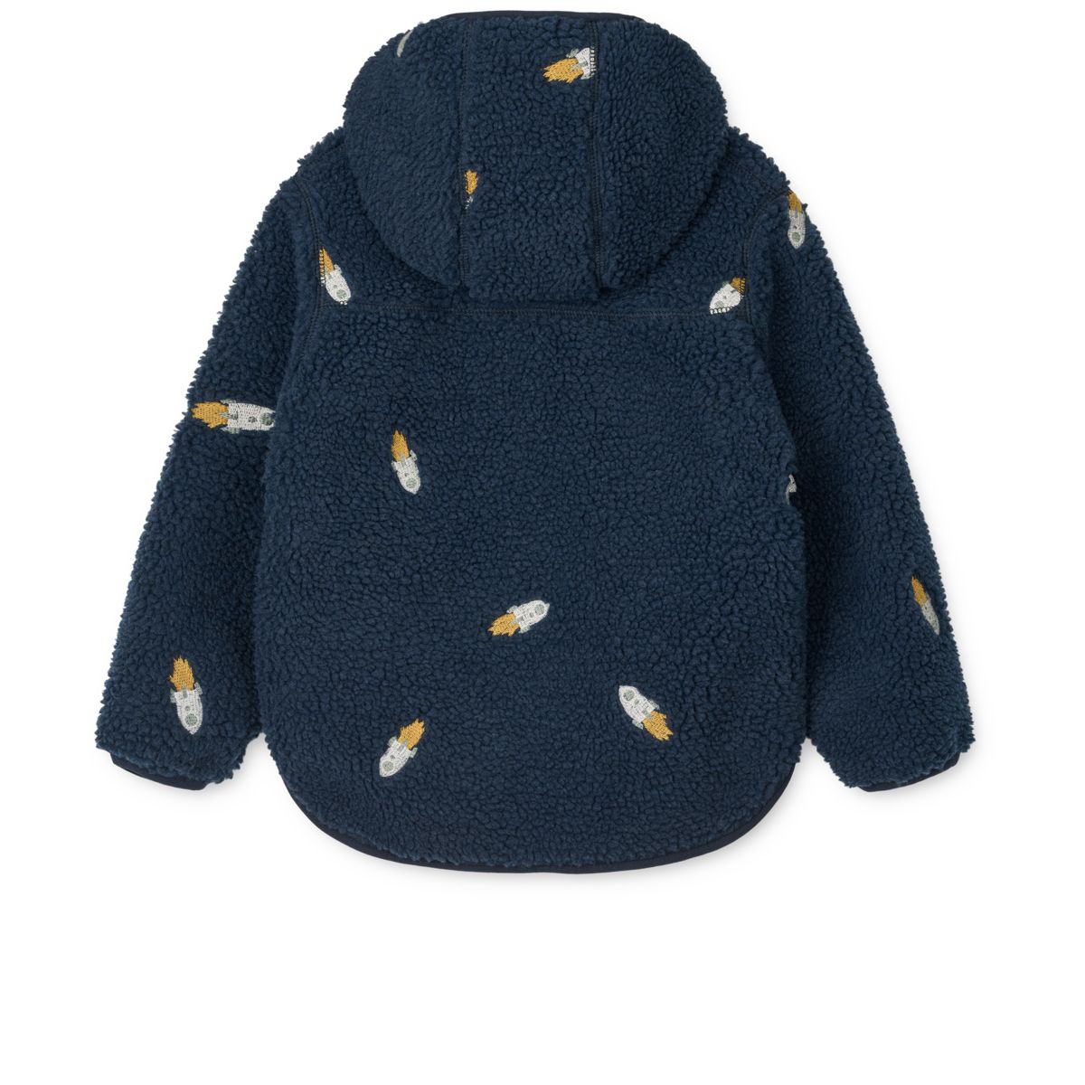 Liewood Mara Pile Jacket - Rocket / Classic navy / Embroidery - JACKET
