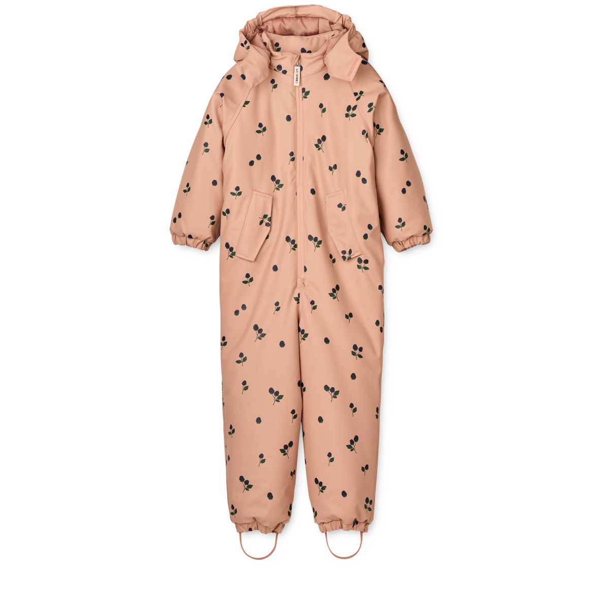 Liewood Maddy PU Rainsuit - Berry / Pale tuscany / Embroidery - SUIT