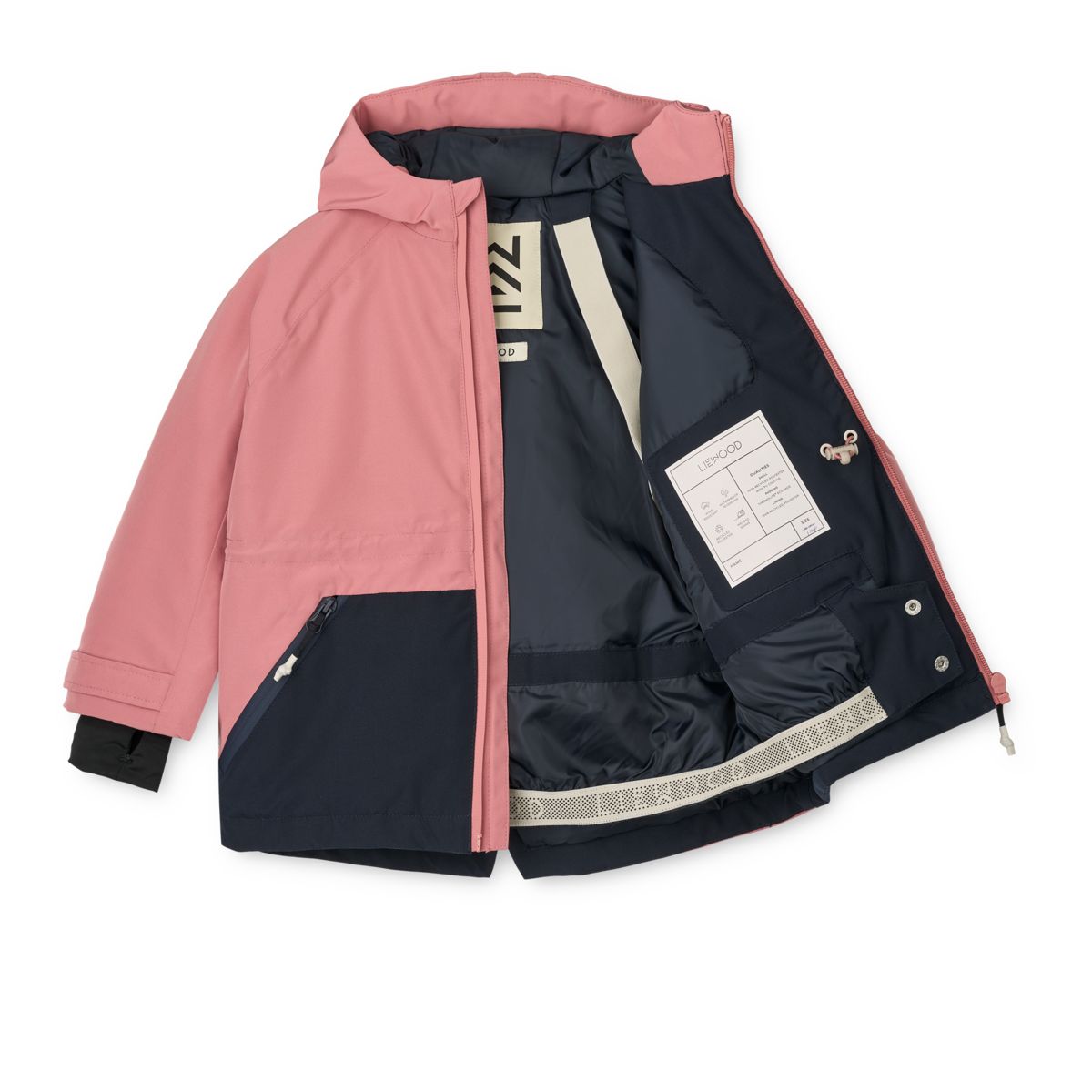 Liewood Kalle winter jacket - Dusty rose / Classic navy - JACKET