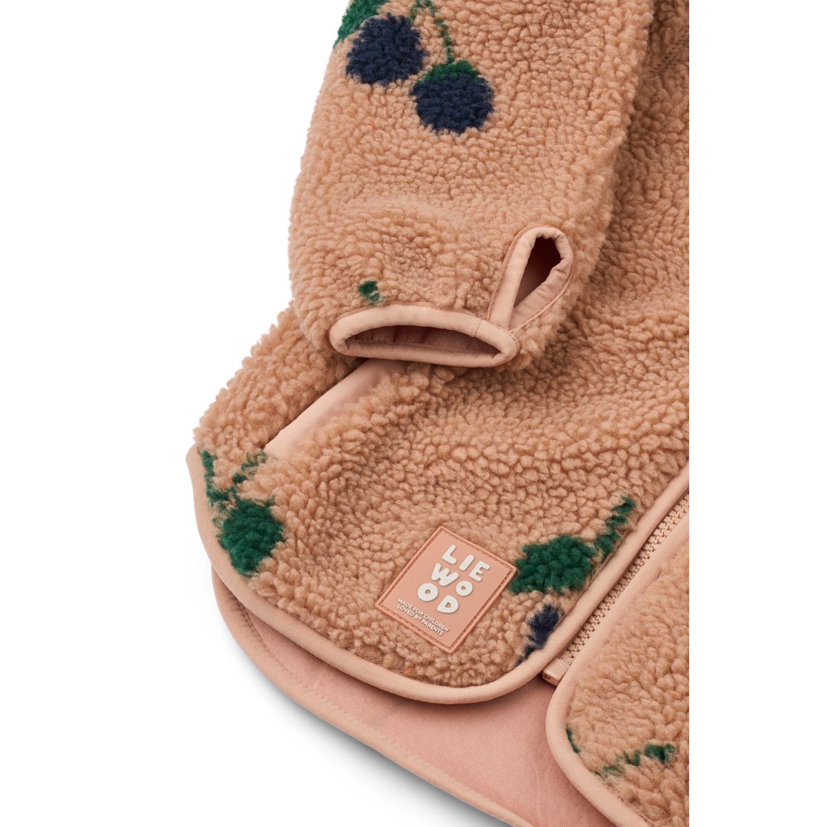 Liewood Nolan Pile Jacket - Berry / Pale Tuscany - JACKET