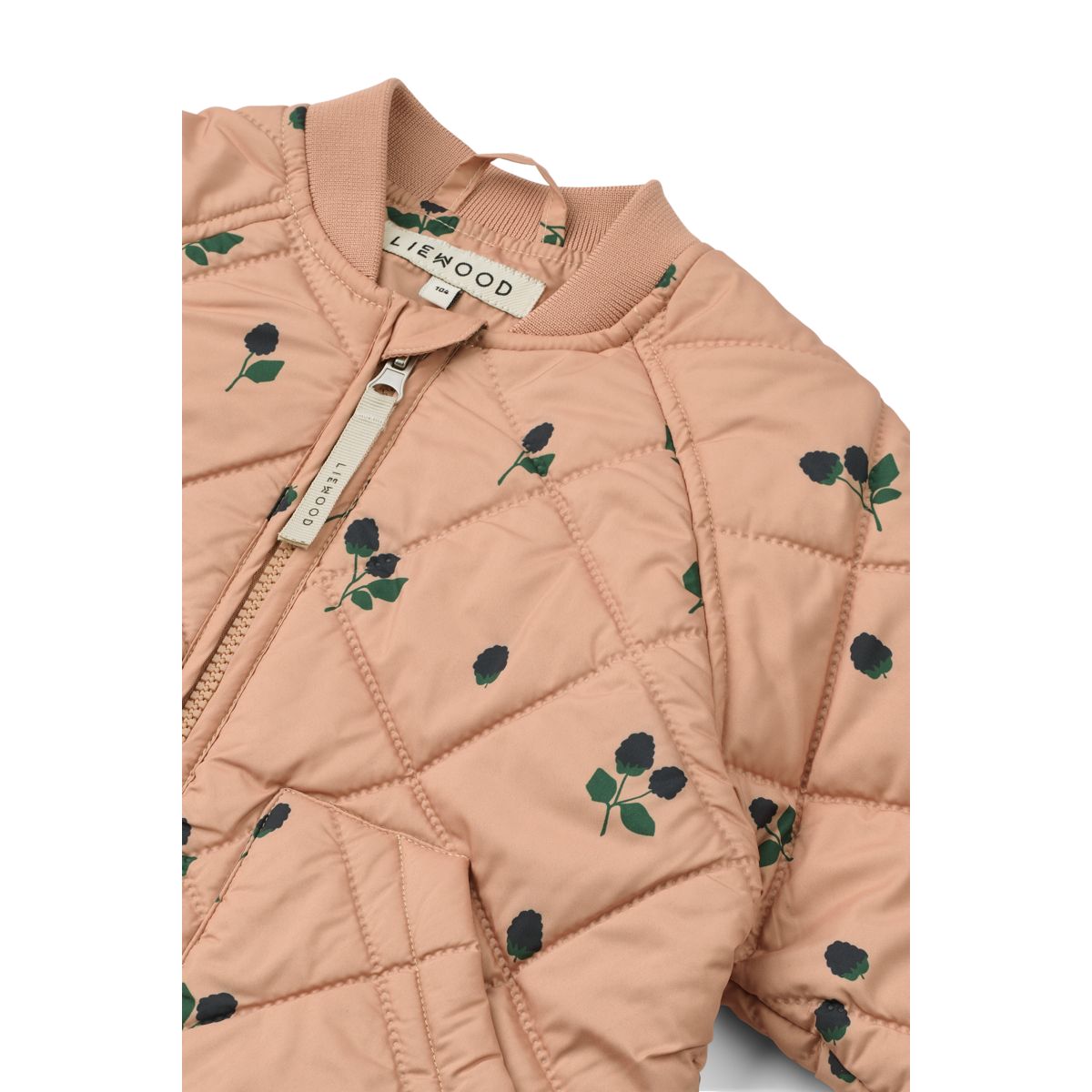 Liewood Zella Thermal Jacket - Berry / Pale tuscany / Embroidery - JACKET