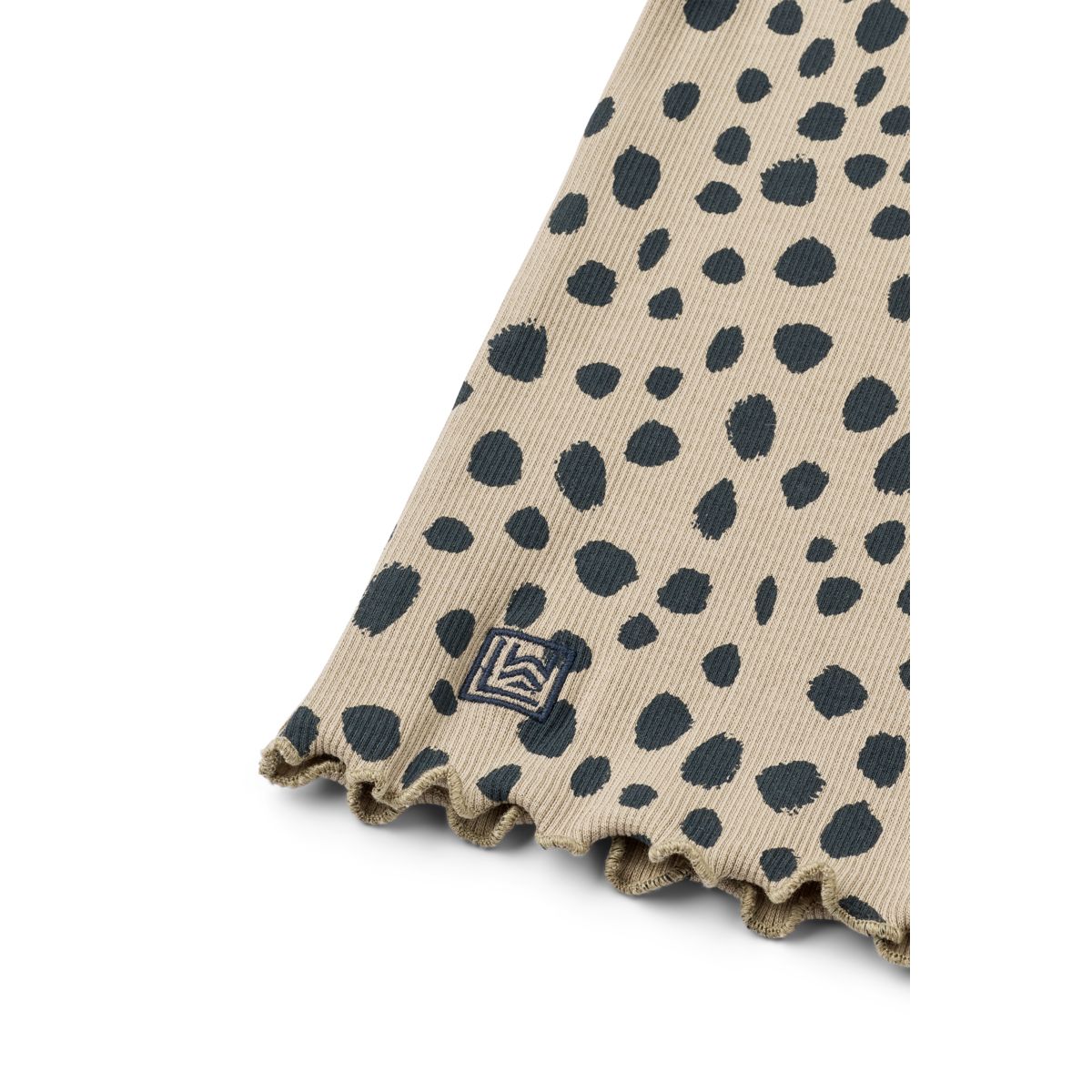 Liewood Nieve Rib Long-sleeve T-shirt - Leo spots / Mist - TSHIRT