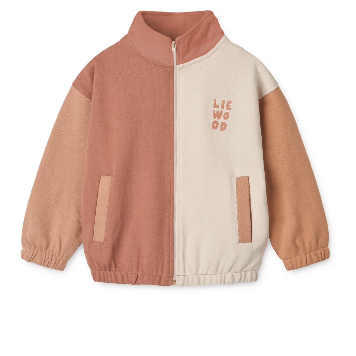 Liewood Cassius Zip-up Sweatshirt - Tuscany rose multi mix - SWEATSHIRT