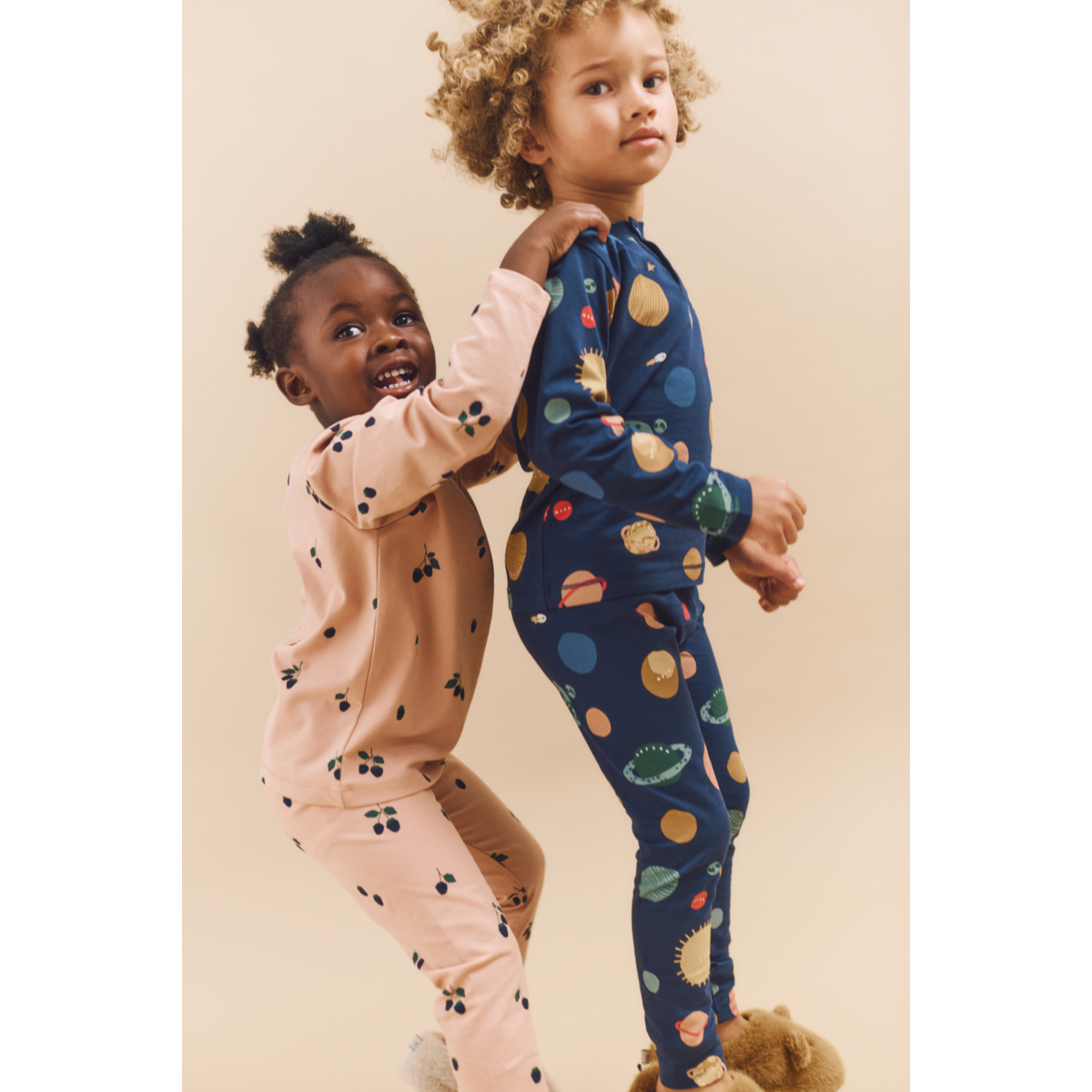 Liewood Wilhelm Printed Pyjama Set - Mini Berry / Pale tuscany - PYJAMAS SET