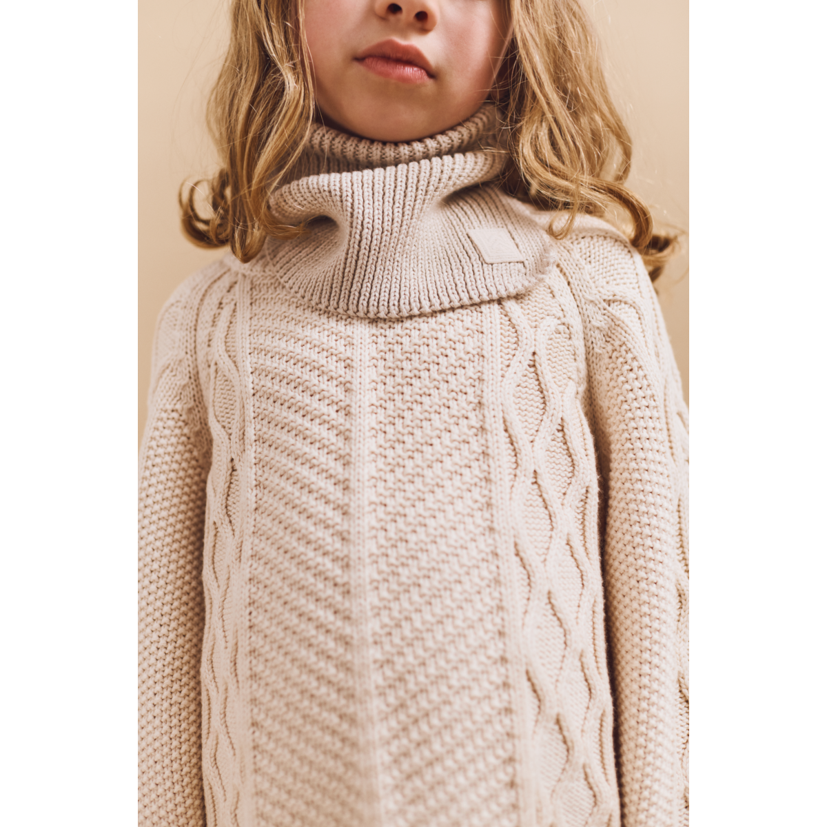 Liewood Mathias Cotton Neck Warmer - Sandy - SCARF/NECK WARMER