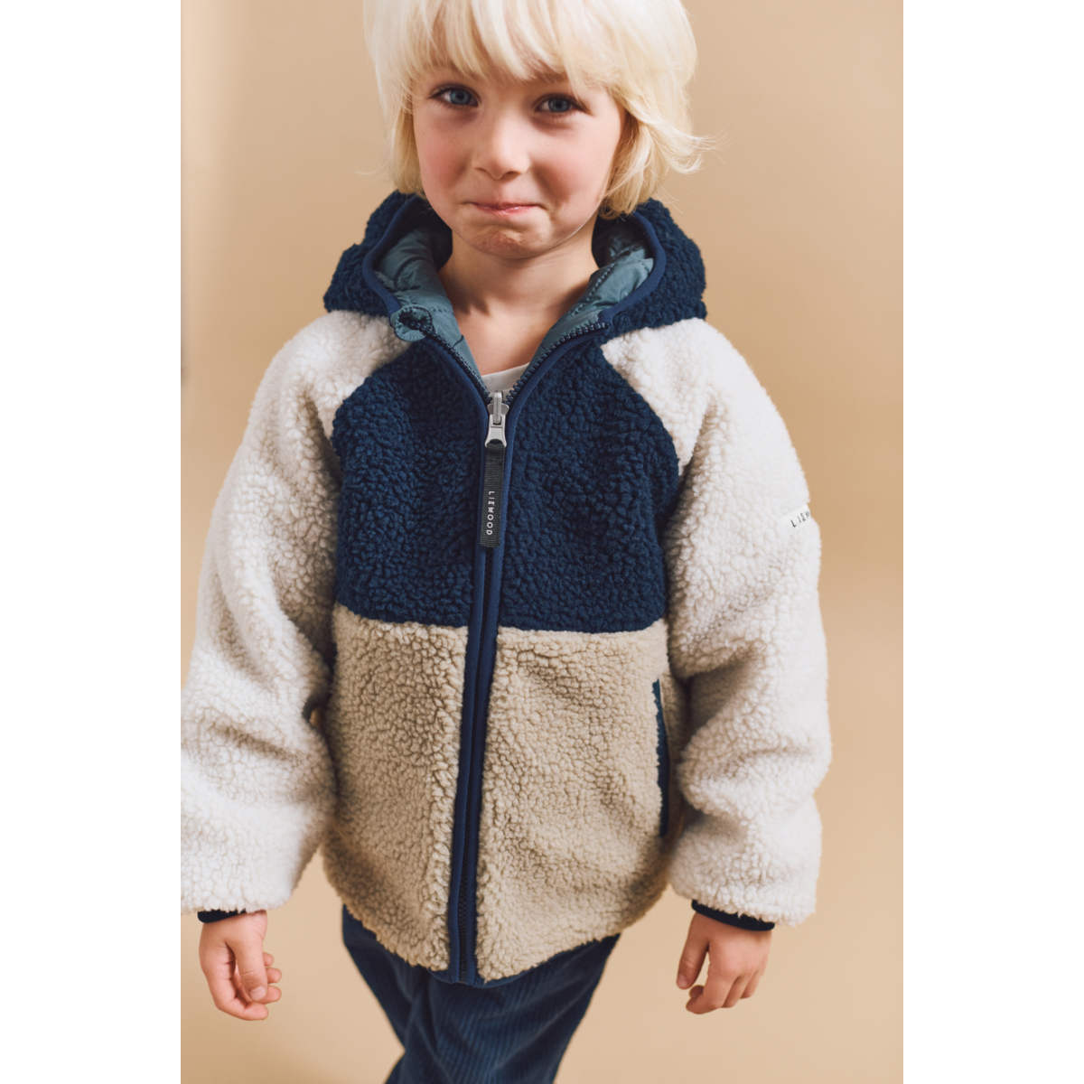 Jackson Reversible Jacket - Whale blue multi mix