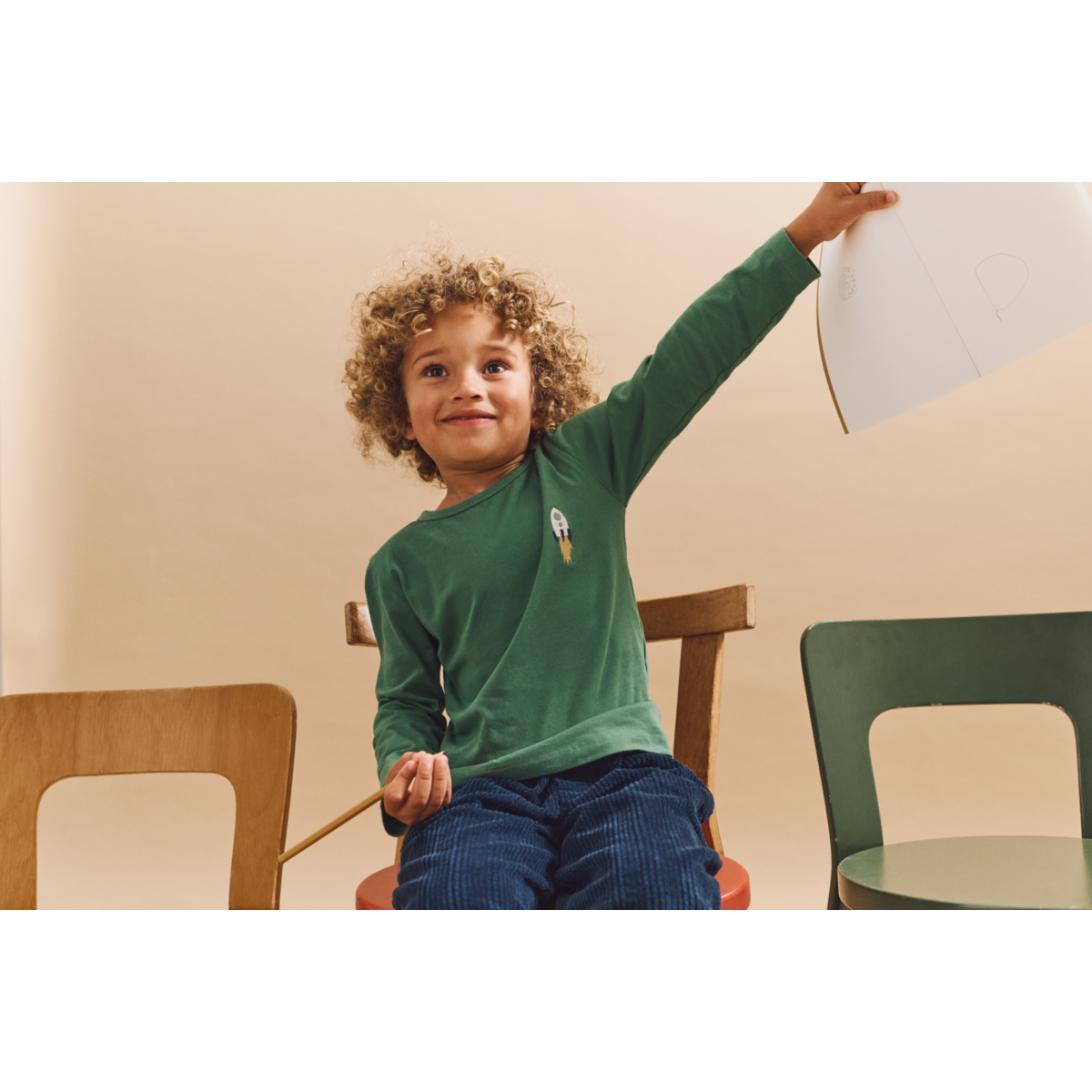 Liewood Apia Long-sleeve T-shirt - Love my planet / Dusty ivy multi mix - TSHIRT