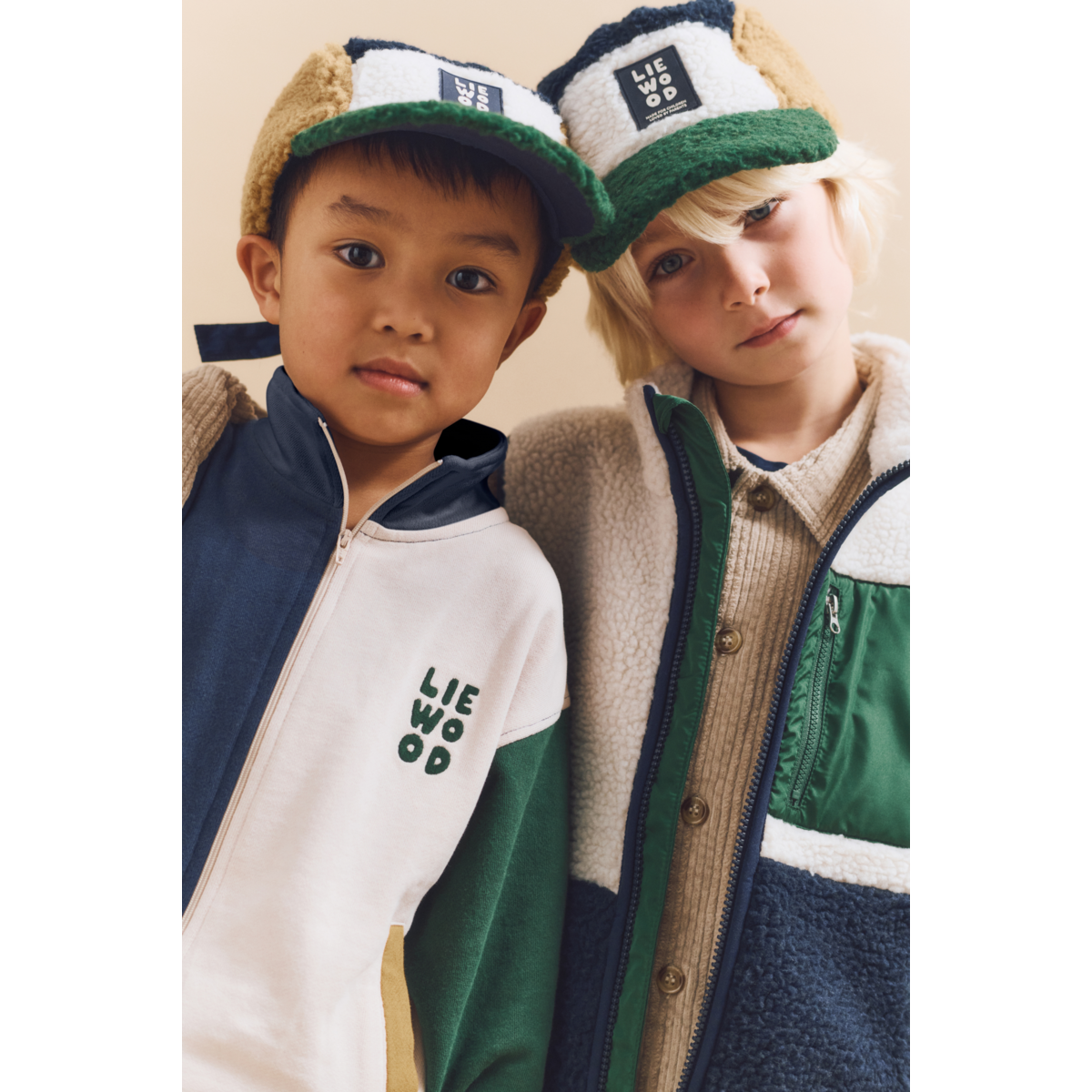 Liewood Rory Pile Cap - Classic navy multi mix - HATS/CAP