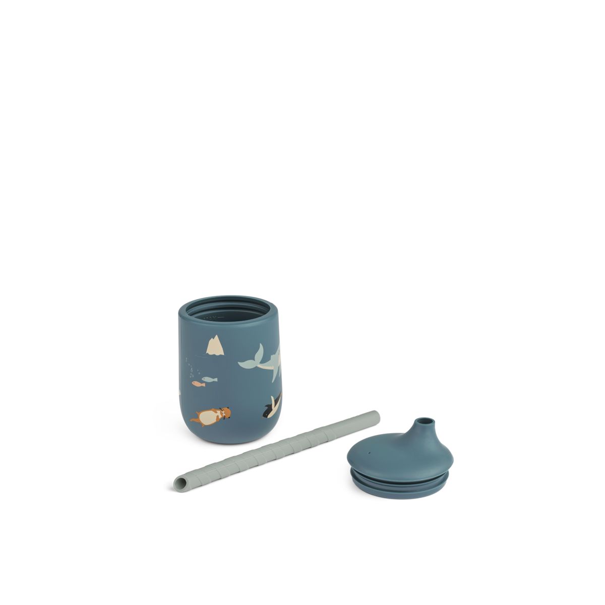 Liewood Ellis Printed Sippy Cup - Arctic Sea / Ocean view - CUP