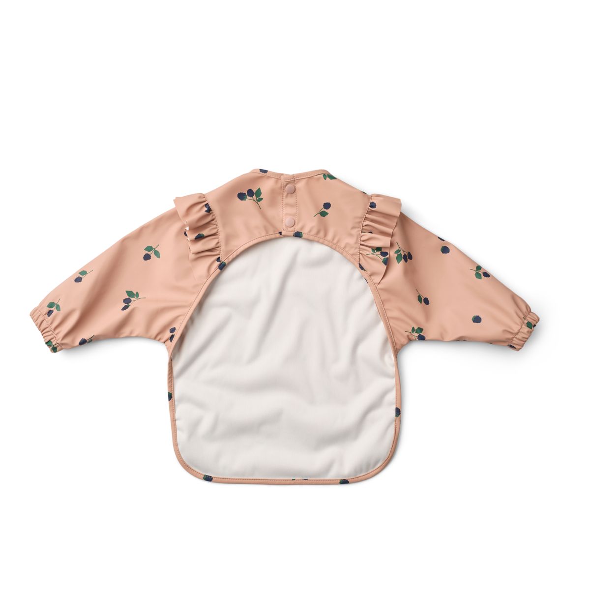 Liewood Merle Ruffle Cape Bib - Berry / Pale Tuscany - CAPE BIB