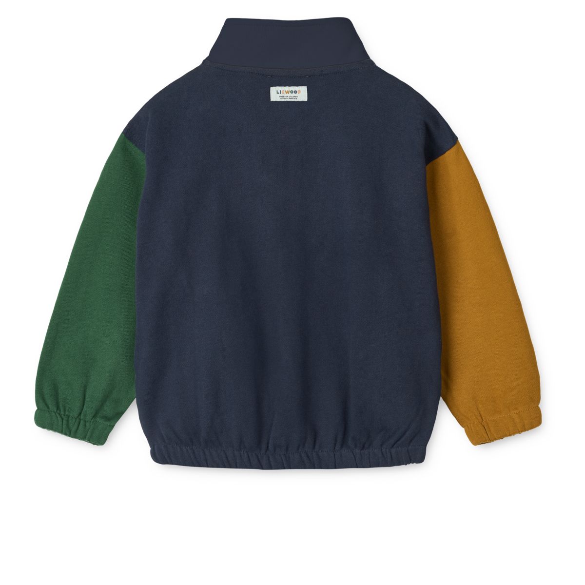 Liewood Cassius Zip-up Sweatshirt - Classic navy multi mix - SWEATSHIRT