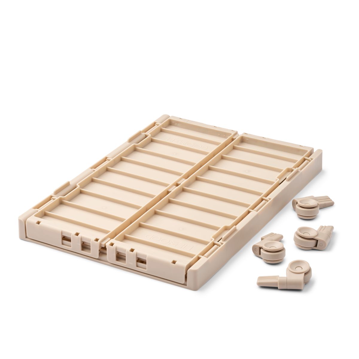 Liewood Weston Large Storage Box With Wheels - Sandy - STORAGE BOX