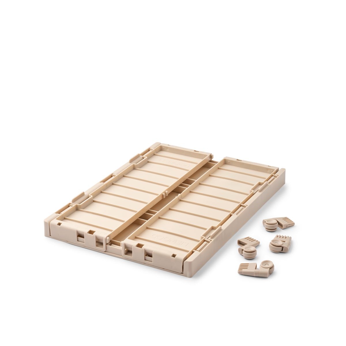 Liewood Weston Medium Storage Box With Wheels - Sandy - STORAGE BOX