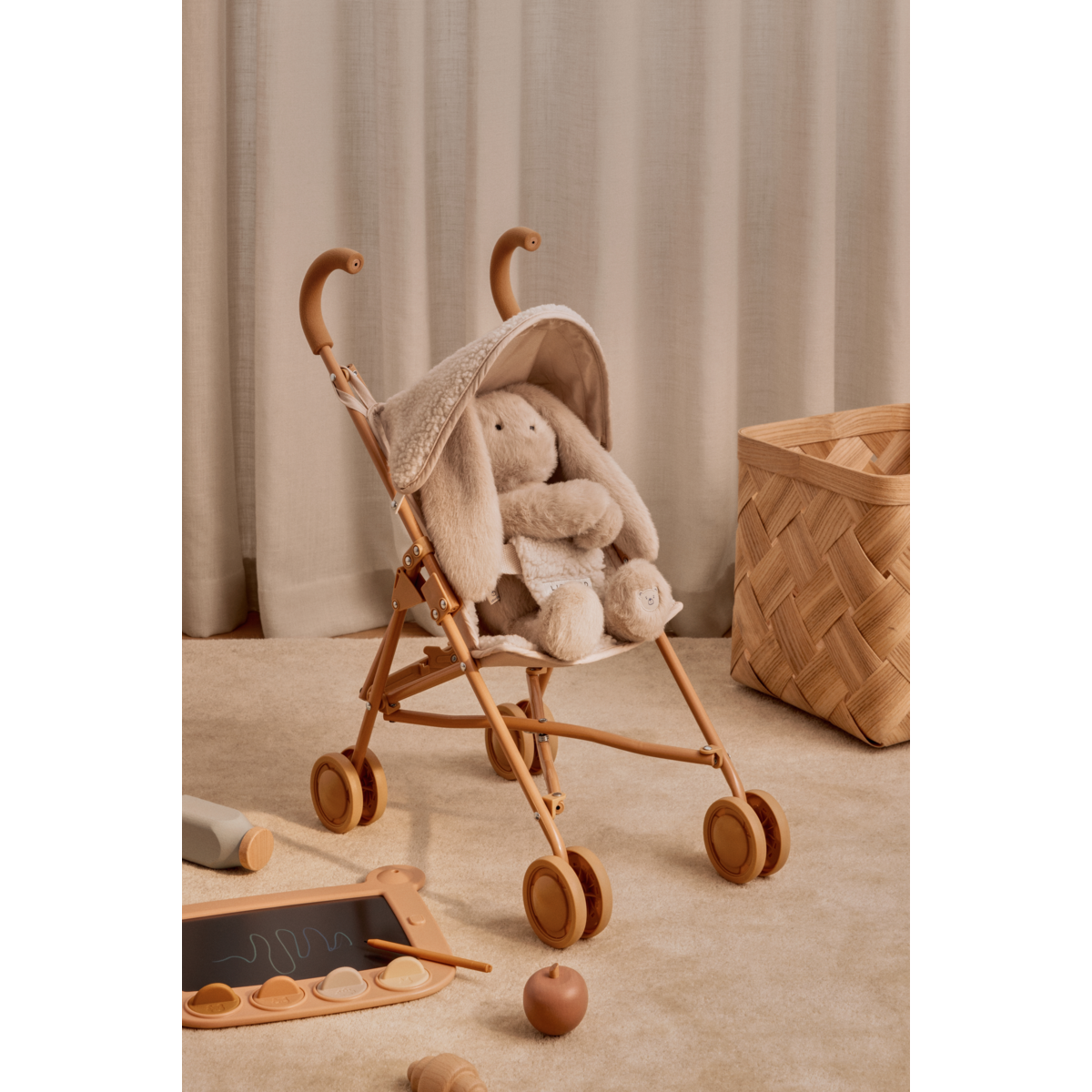 Elsie Pile Doll Stroller - Sandy