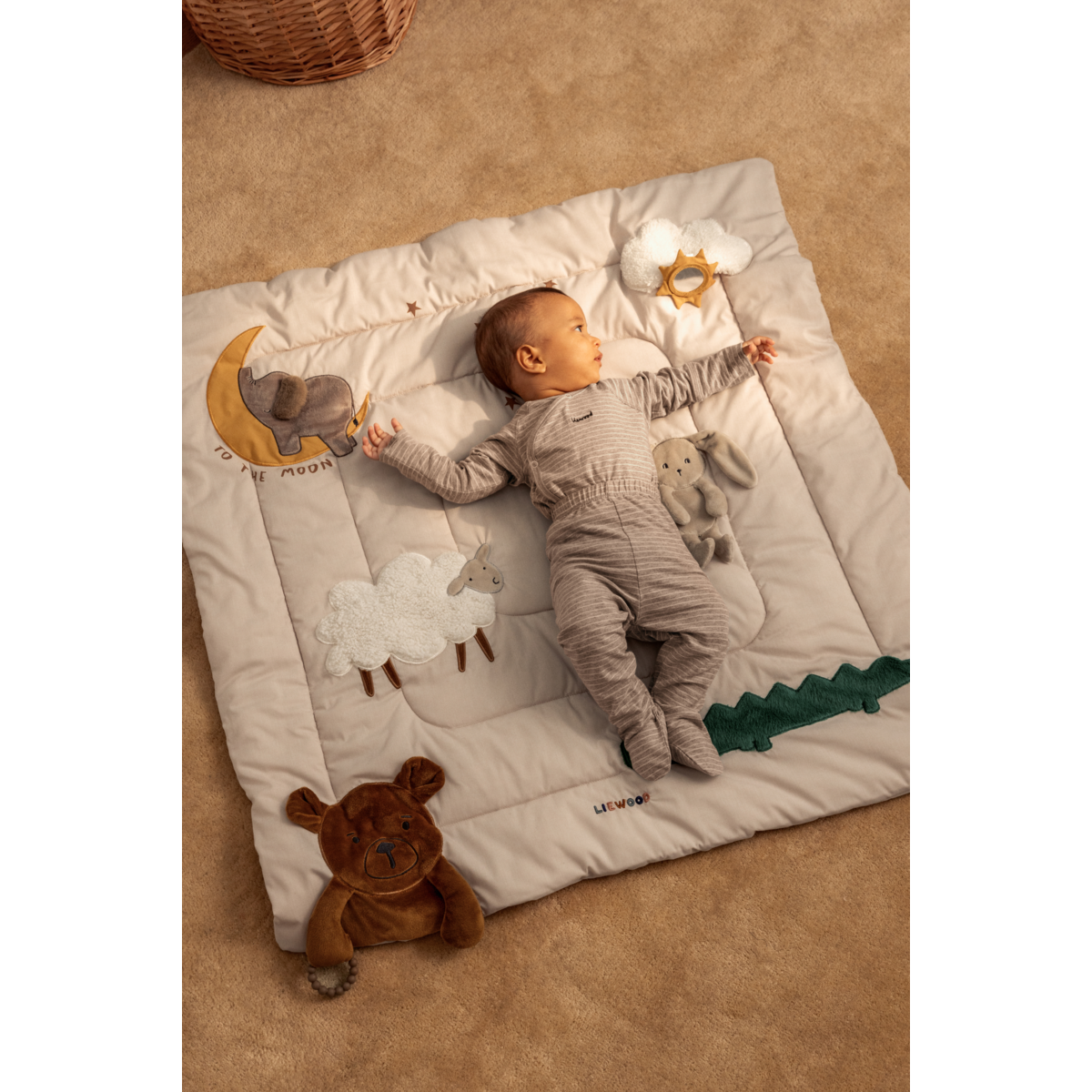 Bernet Activity Blanket - Sandy multi mix