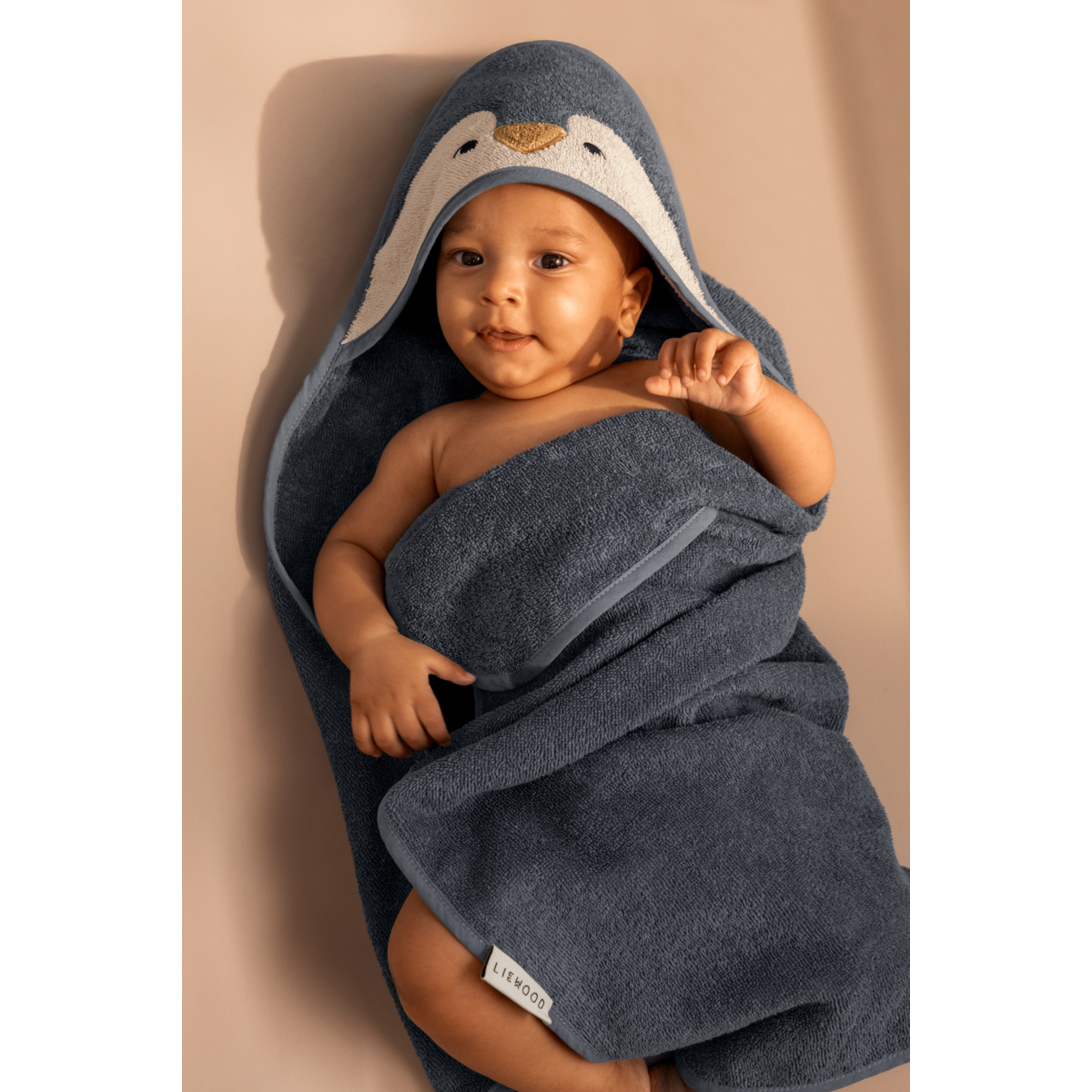 Liewood Albert Hooded Baby Towel - Oceanview mix - TOWEL / WASHCLOTH