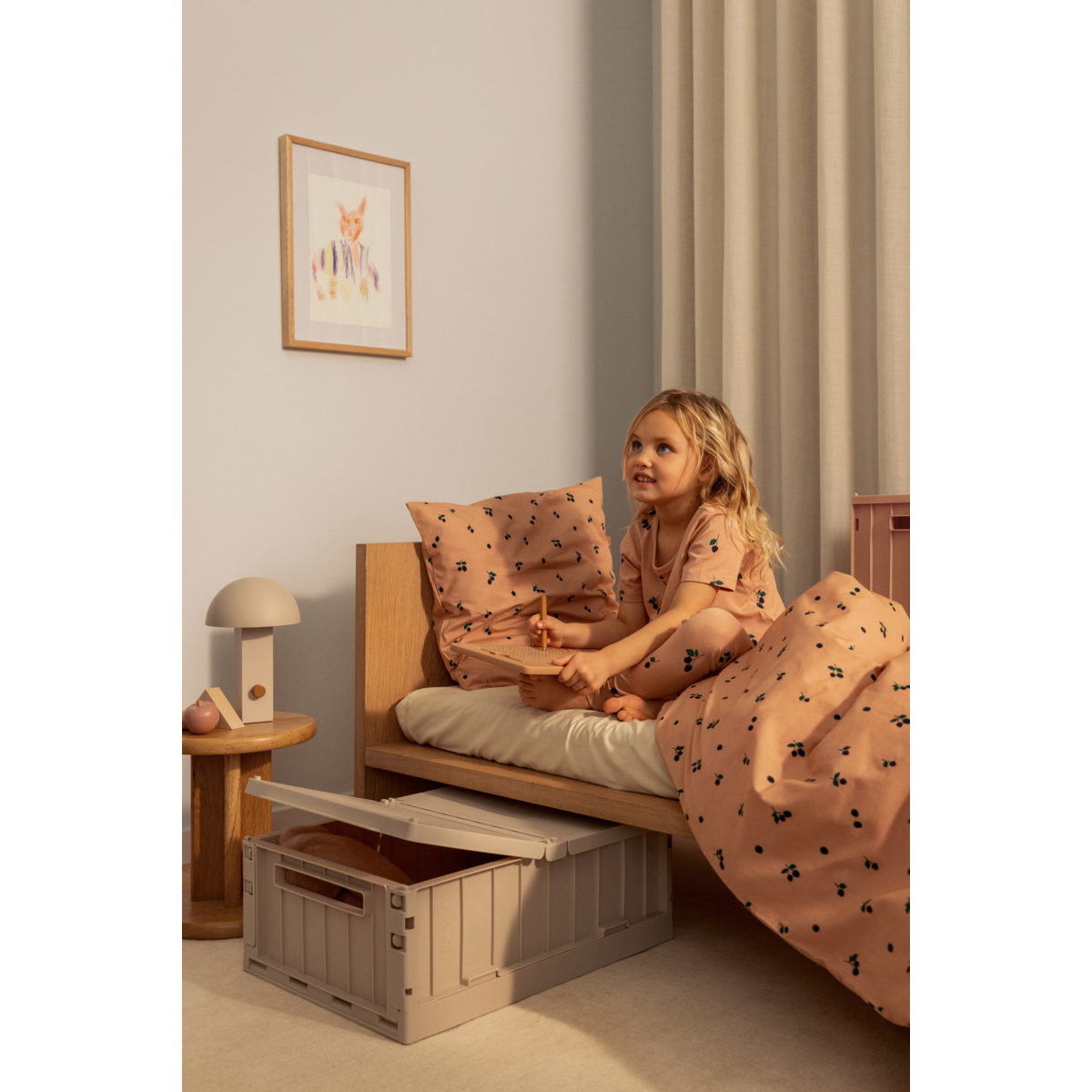 Liewood Ingeborg Bedding 100x135 - Berry / Pale Tuscany - BEDDING