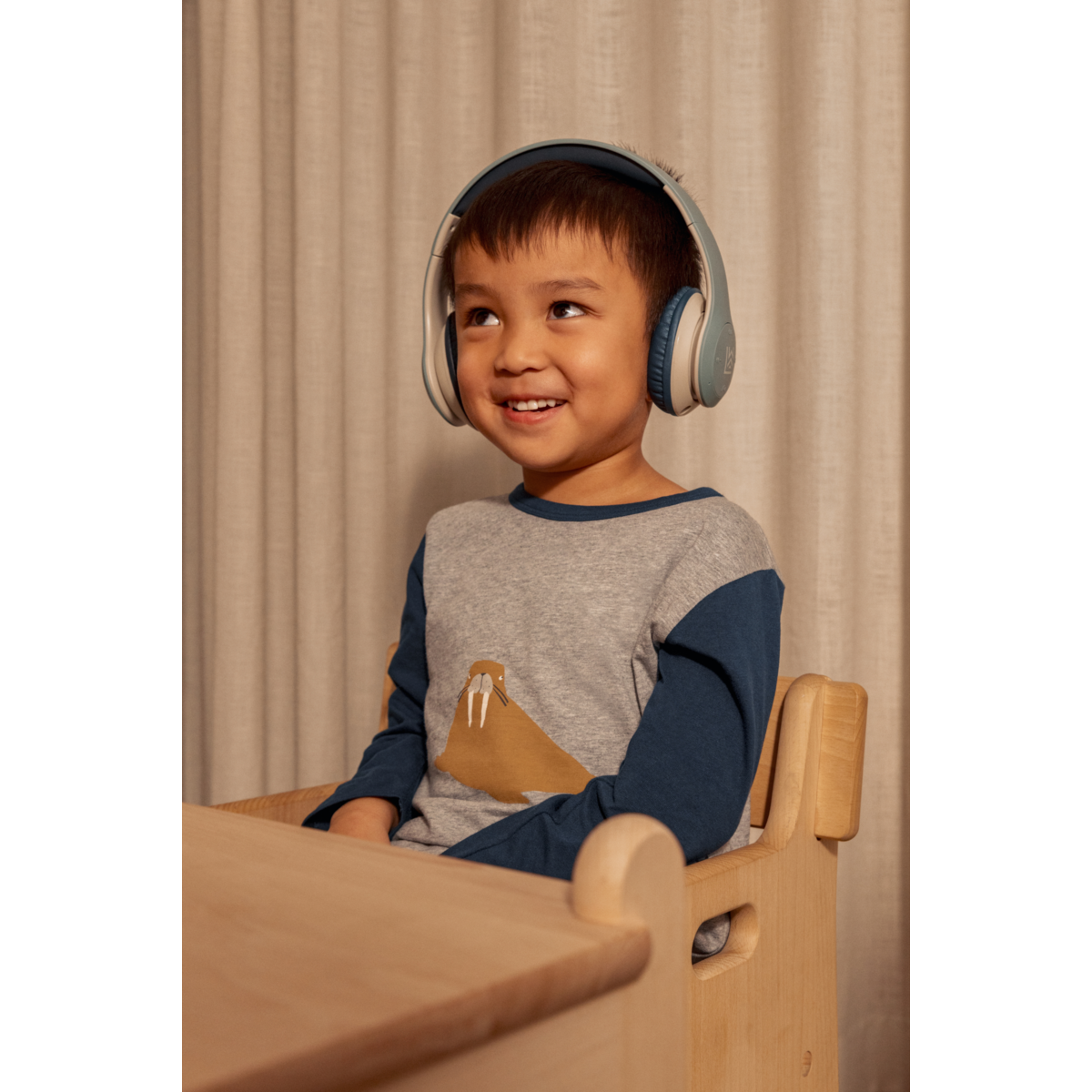 Liewood Quinn Wireless Headphones - Peppermint mix - MUSIC INTRUMENT