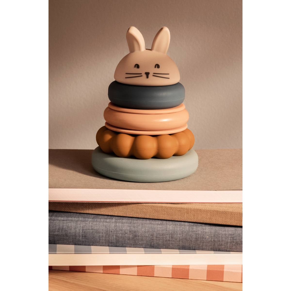 Donata Silicone Stacking Tower - Sandy multi mix