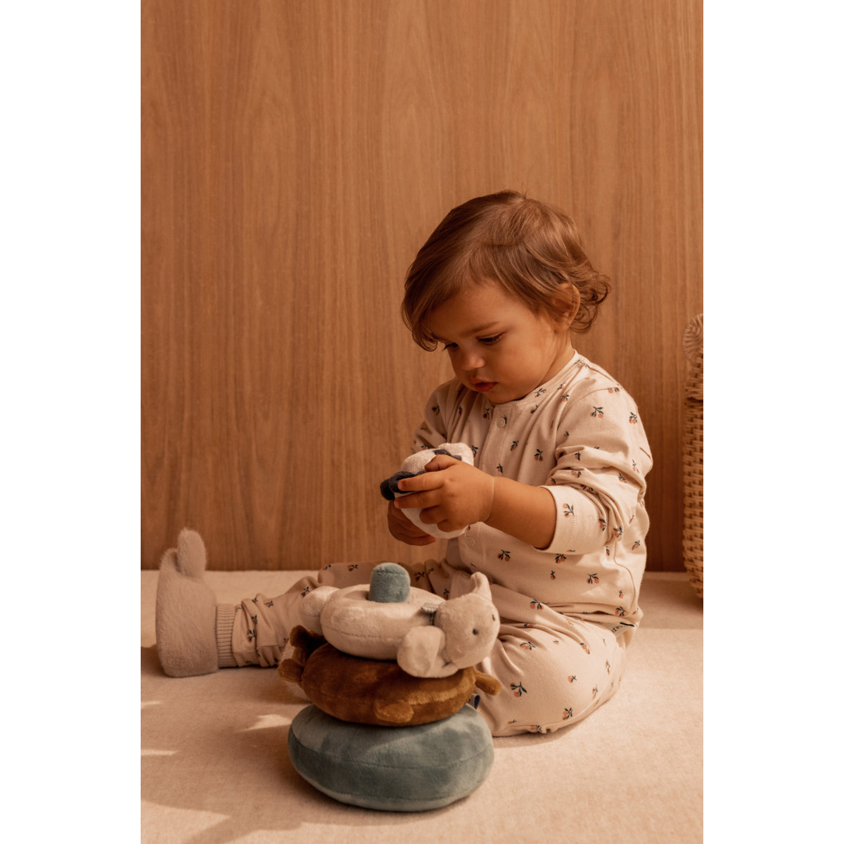 Liewood Sannie Plush Stacking Tower - Sandy multi mix - RATTLE