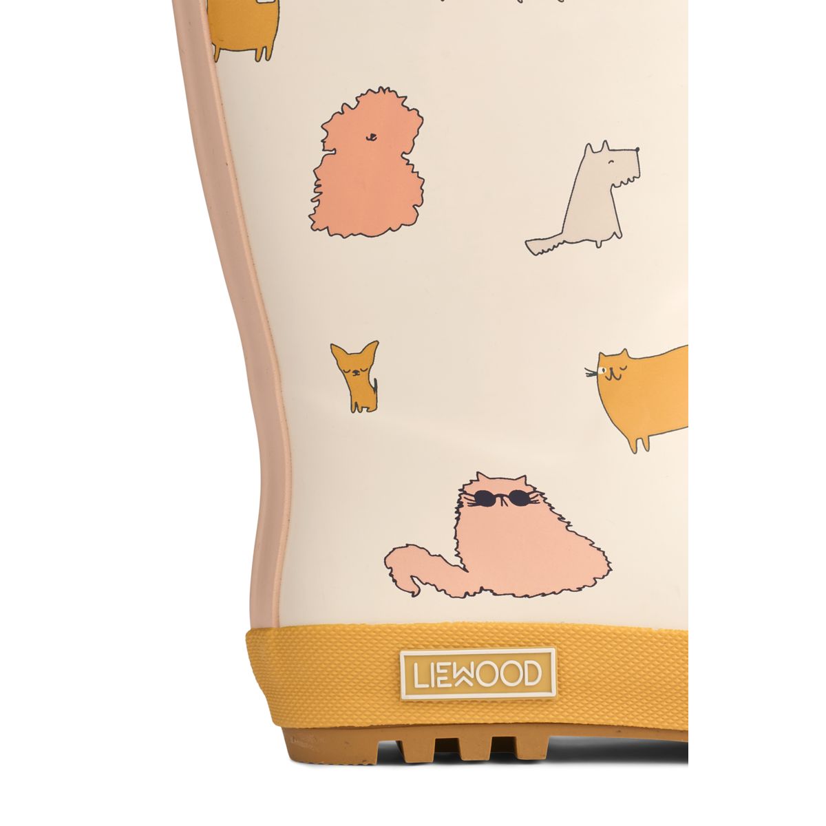 Liewood Mason Thermo Rain boots - Cats and Dogs / Sandy - THERMO BOOTS