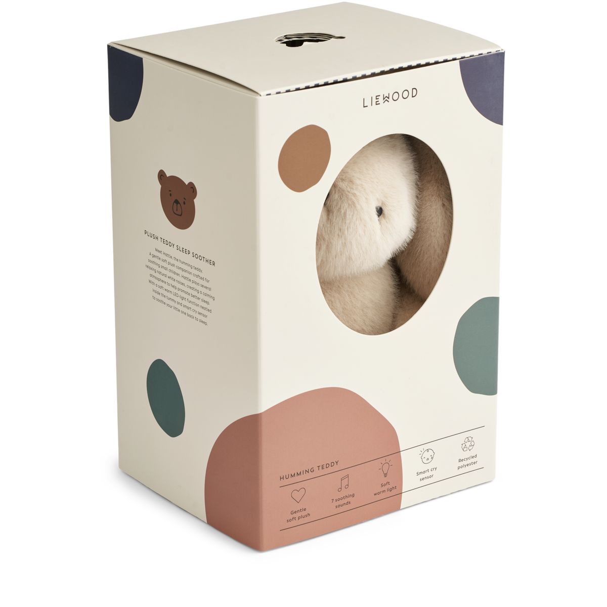 Liewood Hattie Rabbit Humming Teddy - Mist - TEDDY