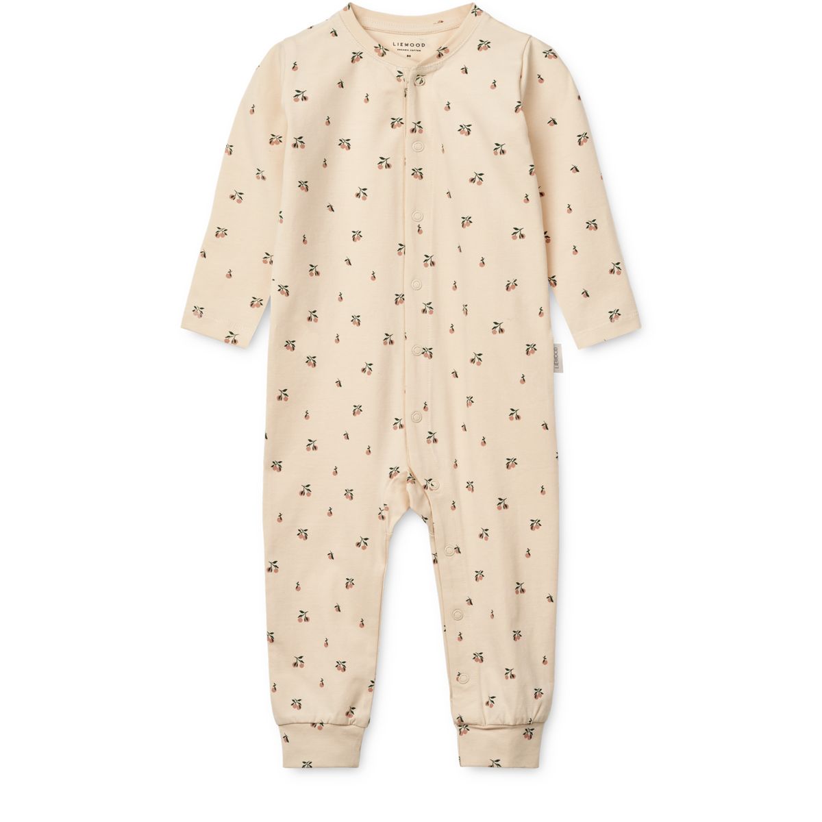 Liewood Birk Printed Pyjama Jumpsuit - Peach mini / Sea shell - PYJAMAS JUMPSUIT