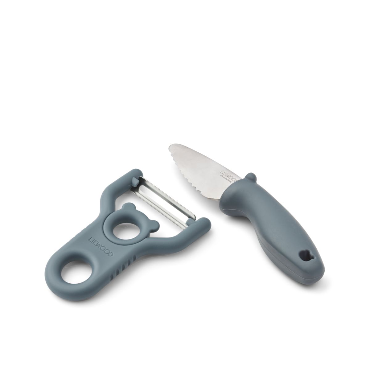Liewood Pertense Peeler & Knife set - Whale blue - COOKING